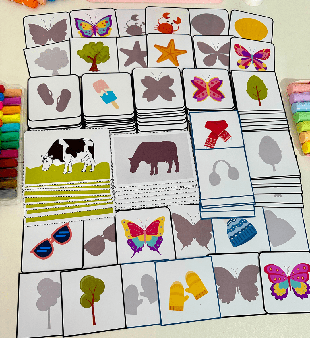 Jogo das Sombras em PDF: 62 pares de fichas para imprimir — amostra 5: Para quem é indicado