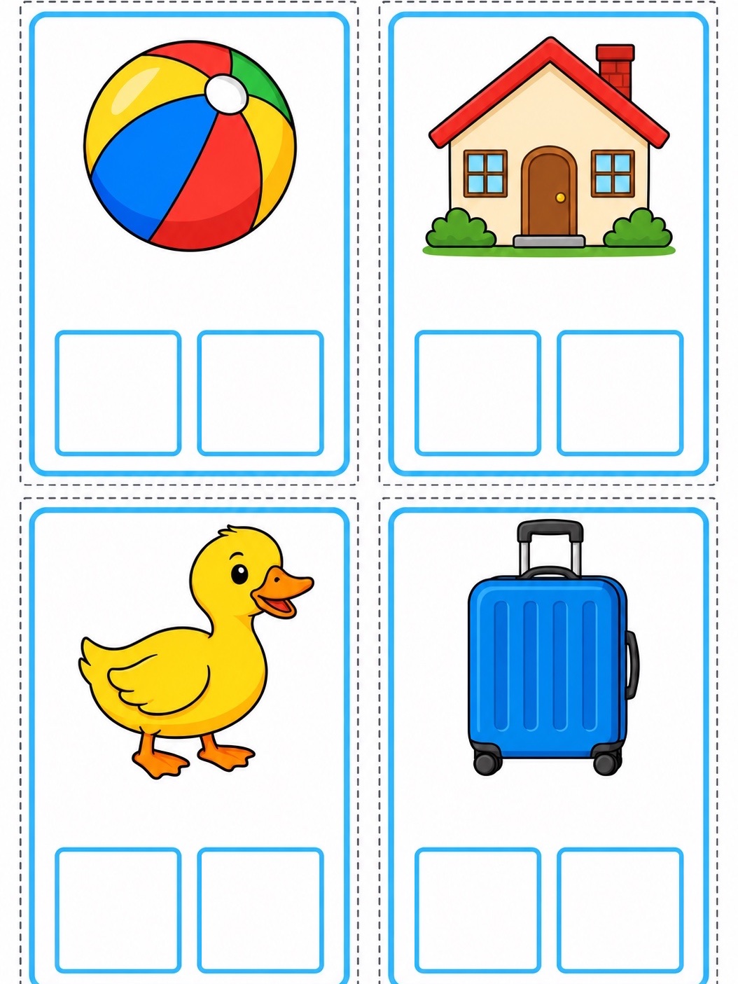 Jogo de Alfabetização com Sílabas Simples | Formar Palavras em PDF — amostra 2: Jogo de alfabetização em PDF com 12…
