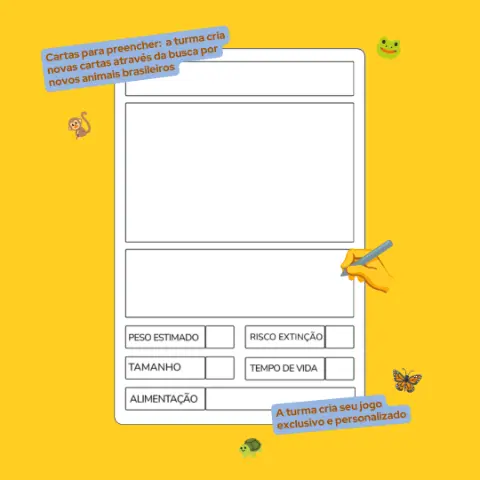 Jogo de Cartas: Animais do Brasil - Ciências 3°ano e 4°ano — amostra 3: Atividade de Ciências para aprender sobre as…