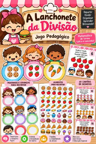 Jogo de Divisão: A Lanchonete da Divisão — capa do material