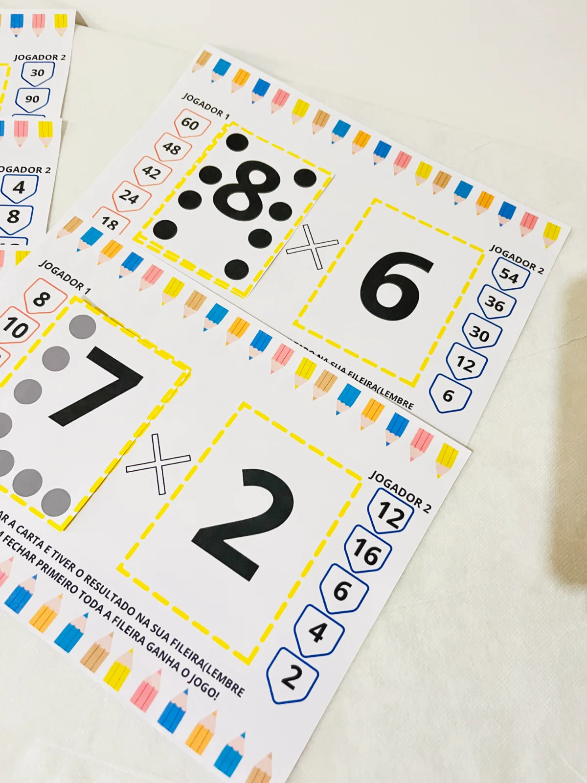 Jogo de Matemática Vira e Marque - Tabuada — capa do material