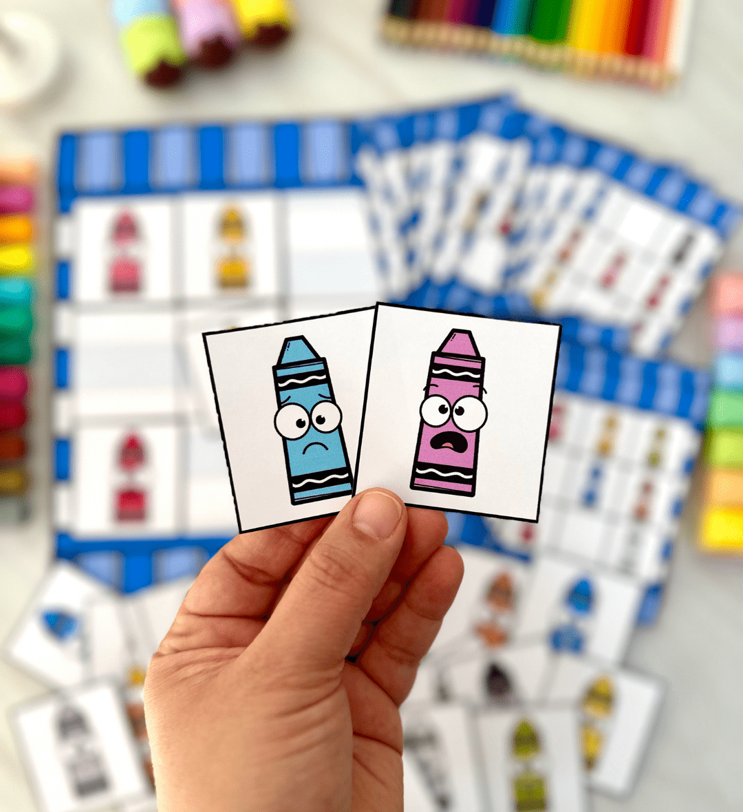 Jogo de memória visual: Jogo dos Espaços em PDF — amostra 2: O que vem no material