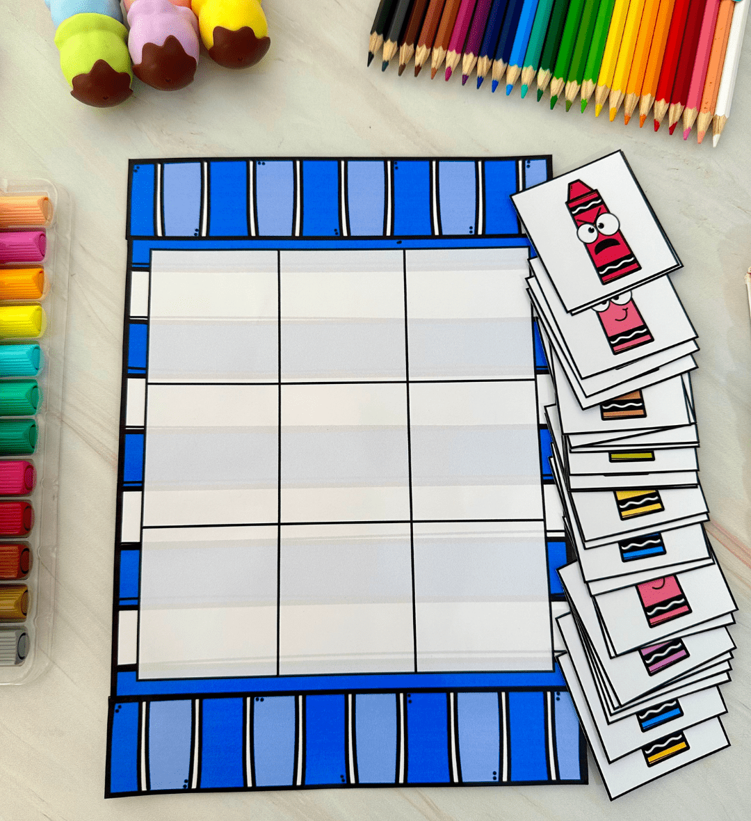 Jogo de memória visual: Jogo dos Espaços em PDF — amostra 6: Estimule a memória visual, a atenção e a organização espacial…