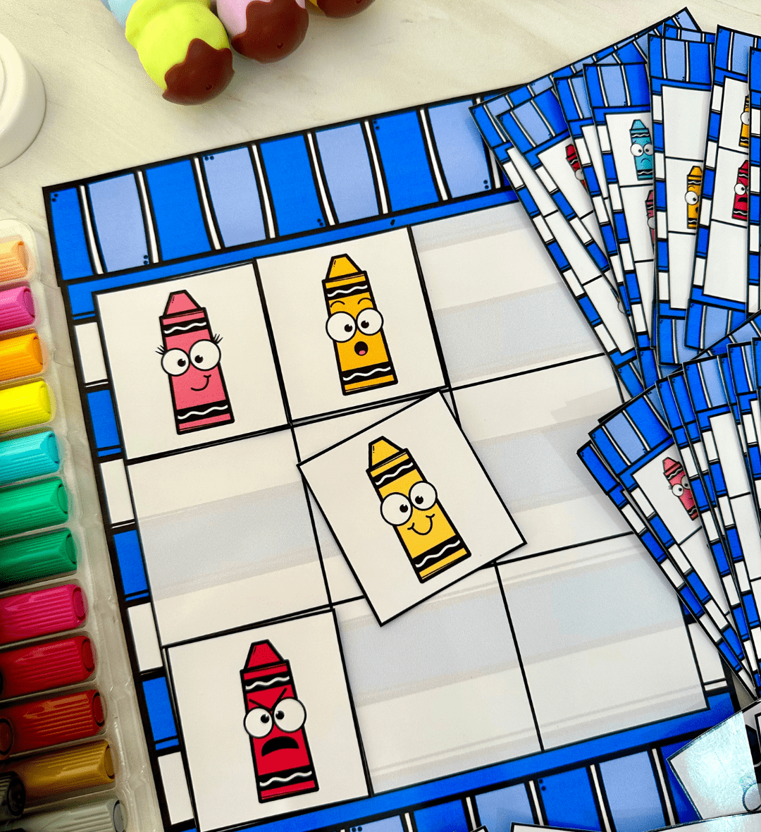 Jogo de memória visual: Jogo dos Espaços em PDF — amostra 7: Estimule a memória visual, a atenção e a organização espacial…