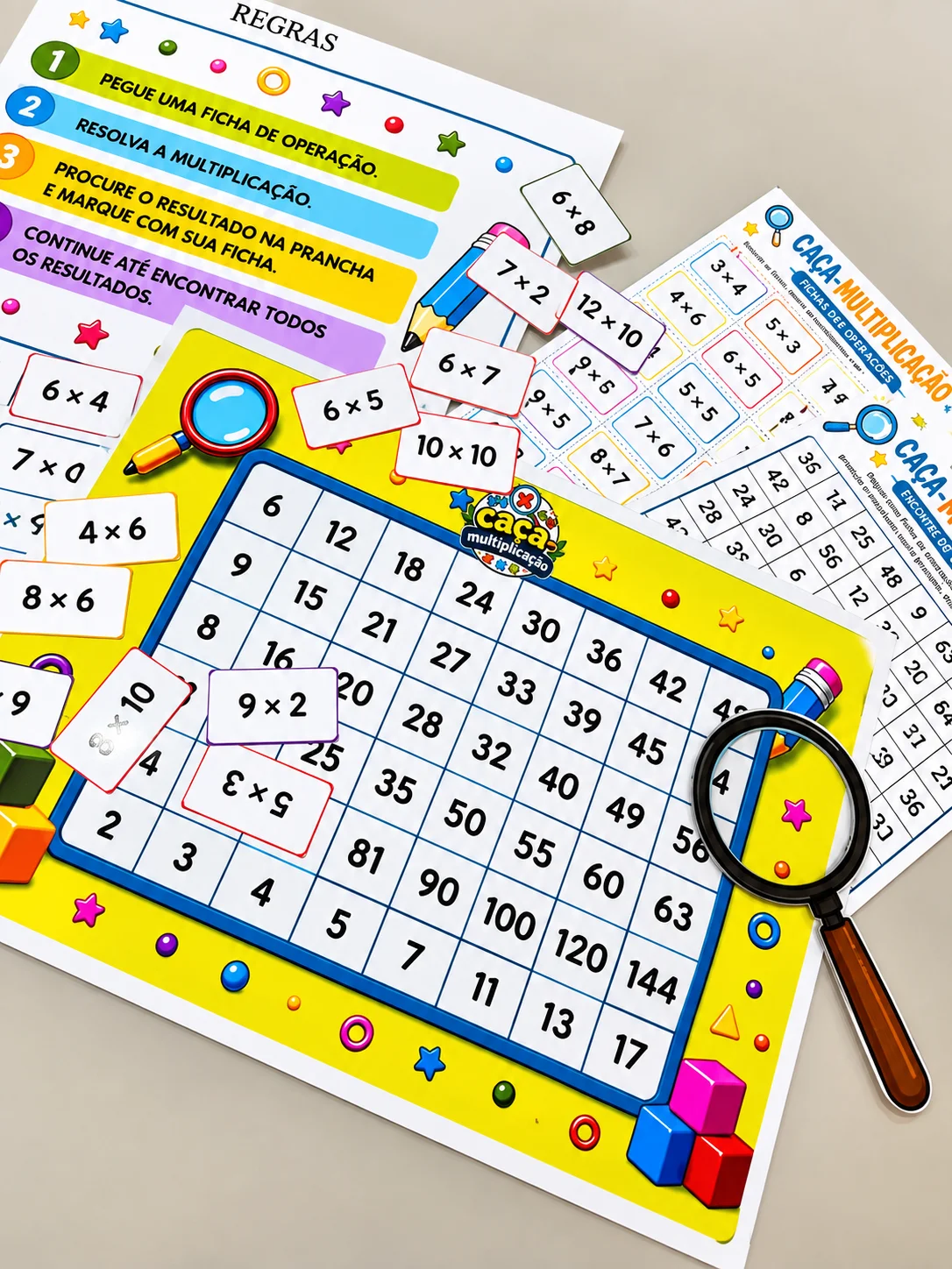Jogo de Multiplicação: Caça-Multiplicação — capa do material