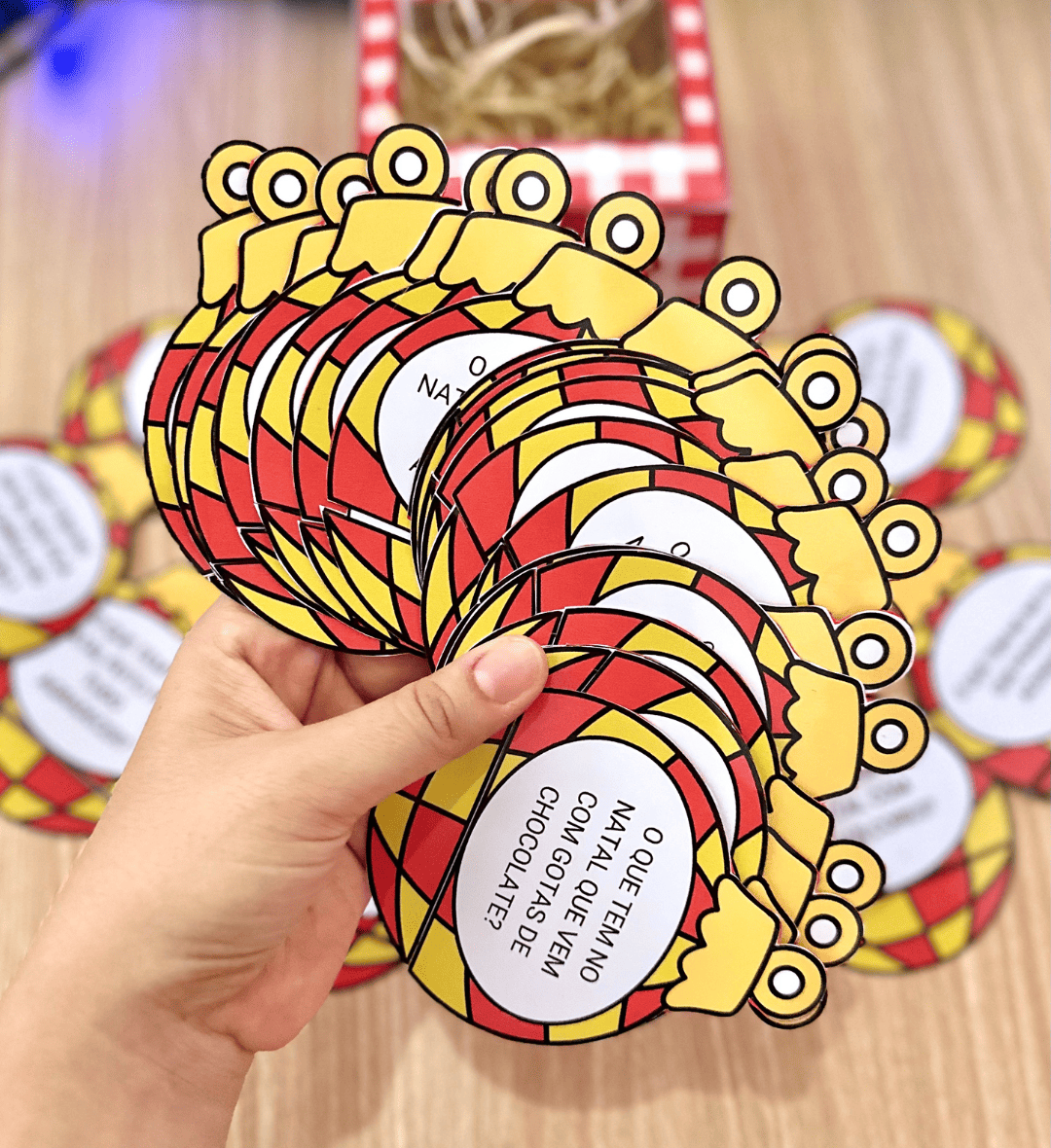 Jogo de perguntas de Natal: Pense Rápido para crianças — amostra 3: Como usar em sala de aula