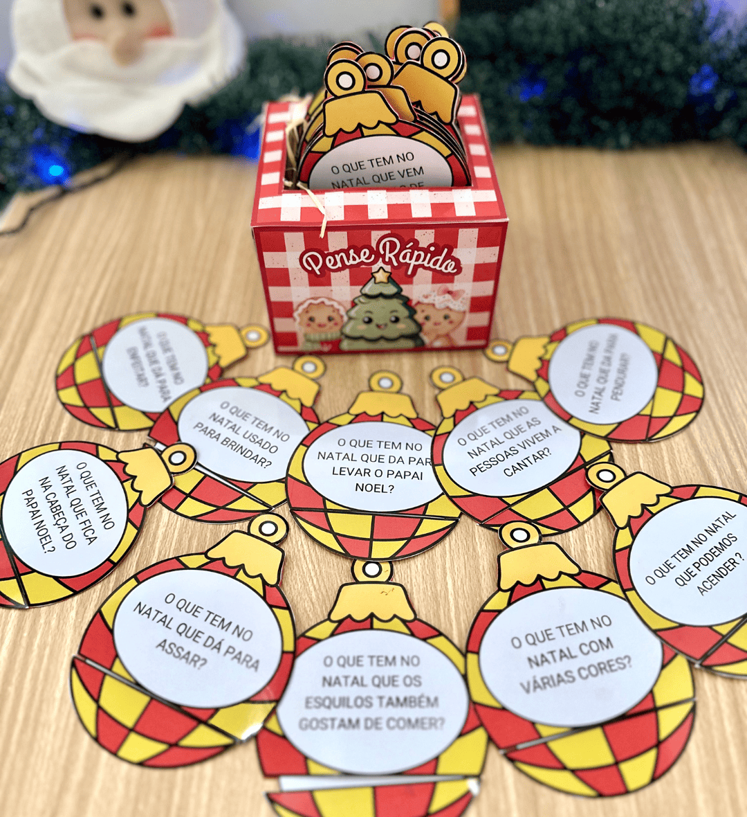 Jogo de perguntas de Natal: Pense Rápido para crianças — Jogos pedagógicos para Educação Infantil: Explore o tema Natal com…