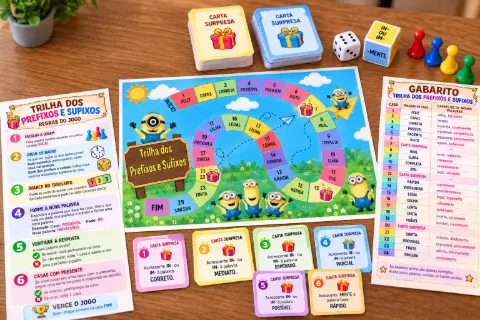 Jogo de prefixos e sufixos para imprimir – 3º ao 5º ano — capa do material