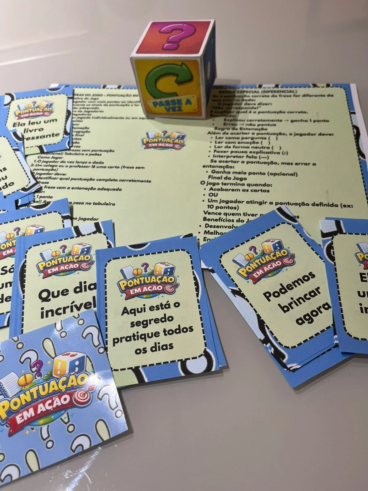 JOGO DE SINAIS DE PONTUAÇÃO- LINGUA PORTUGUESA- 3 AO 5 ANO — amostra 4: Esse é a Pontuação em Ação 🎲 Um jogo pedagógico… JOGO DE SINAIS DE PONTUAÇÃO- LINGUA PORTUGUESA- 3 AO 5 ANO — amostra 4: Esse é a Pontuação em Ação 🎲 Um jogo pedagógico…
