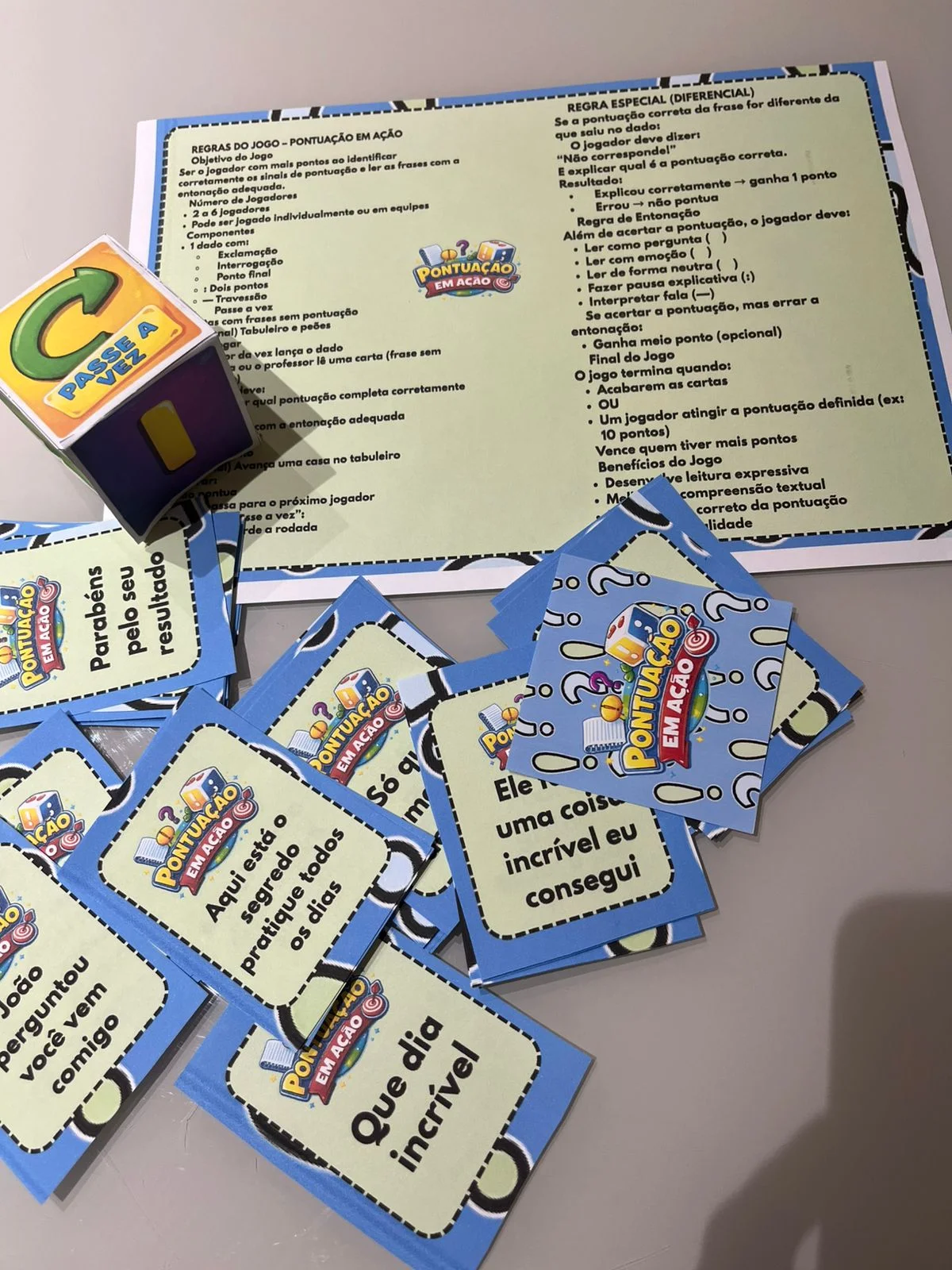 JOGO DE SINAIS DE PONTUAÇÃO- LINGUA PORTUGUESA- 3 AO 5 ANO — amostra 5: Esse é a Pontuação em Ação 🎲 Um jogo pedagógico… JOGO DE SINAIS DE PONTUAÇÃO- LINGUA PORTUGUESA- 3 AO 5 ANO — amostra 5: Esse é a Pontuação em Ação 🎲 Um jogo pedagógico…
