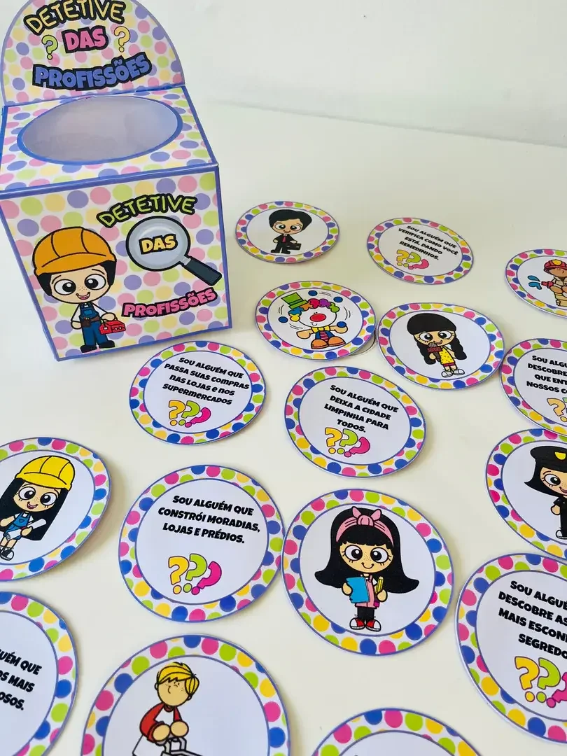Jogo Detetive das Profissões: Atividade Lúdica de Associação — amostra 3: Jogo Detetive das Profissões em PDF pronto para…