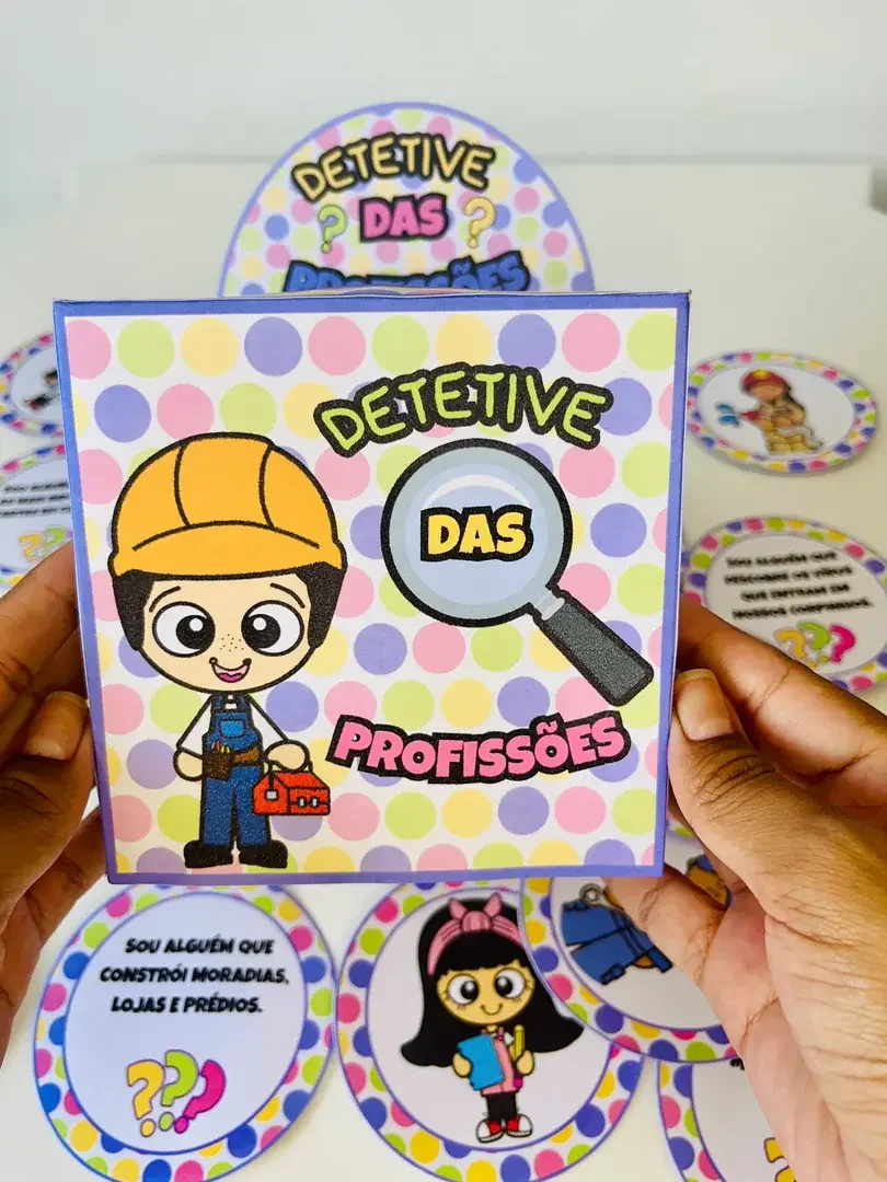 Jogo Detetive das Profissões: Atividade Lúdica de Associação — capa do material