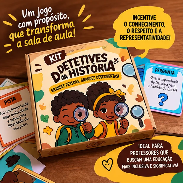 Jogo Detetives da História – Consciência Negra Ensino Fundamental PDF — capa do material