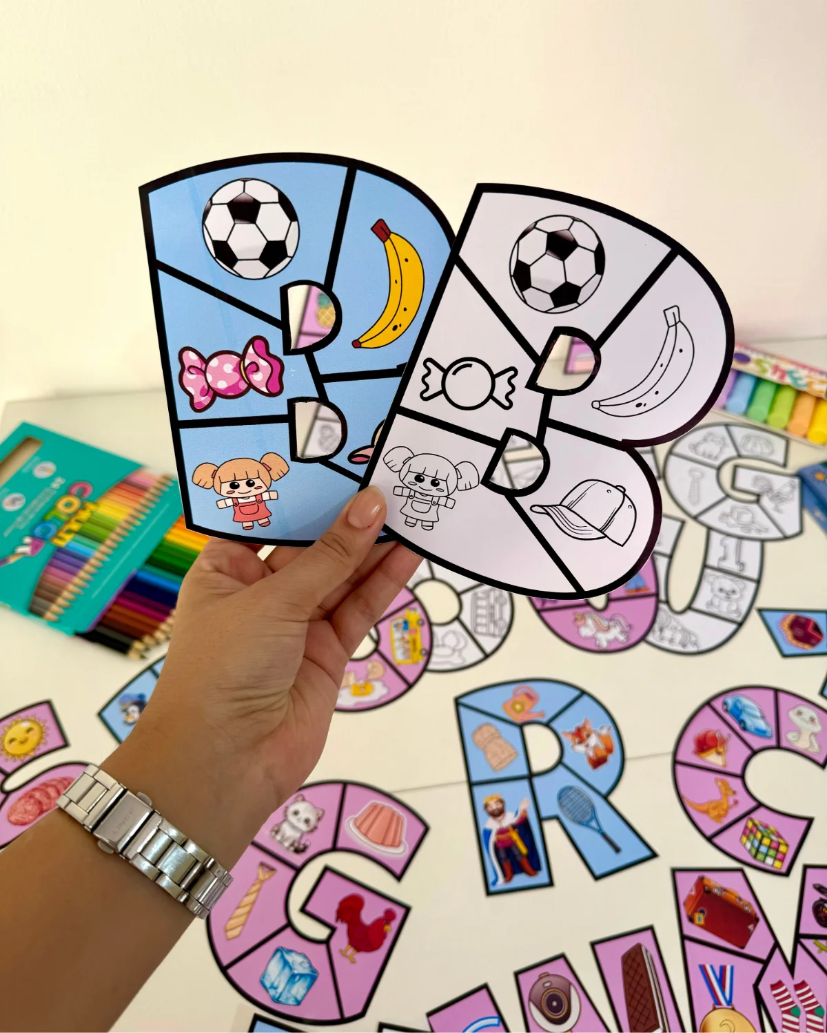 Jogo do Alfabeto – Atividades para Imprimir — amostra 1: O que vem no material