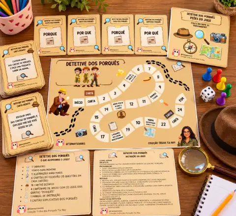 Jogo dos 4 Porquês - Por que, porque, porquê e por quê - Detetive dos 4 Porquês - 4º a 6º Ano — capa do material