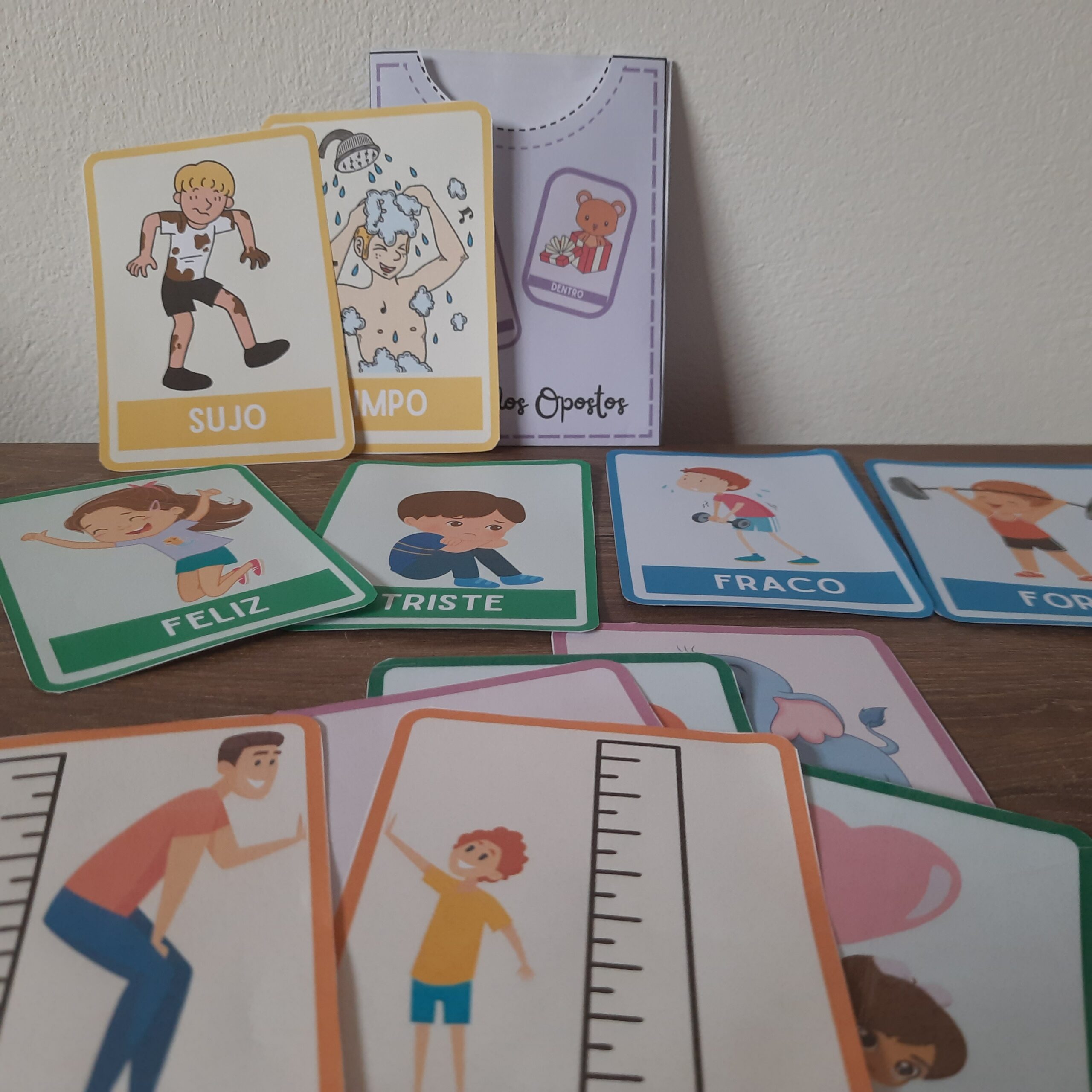 Jogo dos Opostos: cartões de antônimos para Educação Infantil — amostra 3: Como usar em sala de aula
