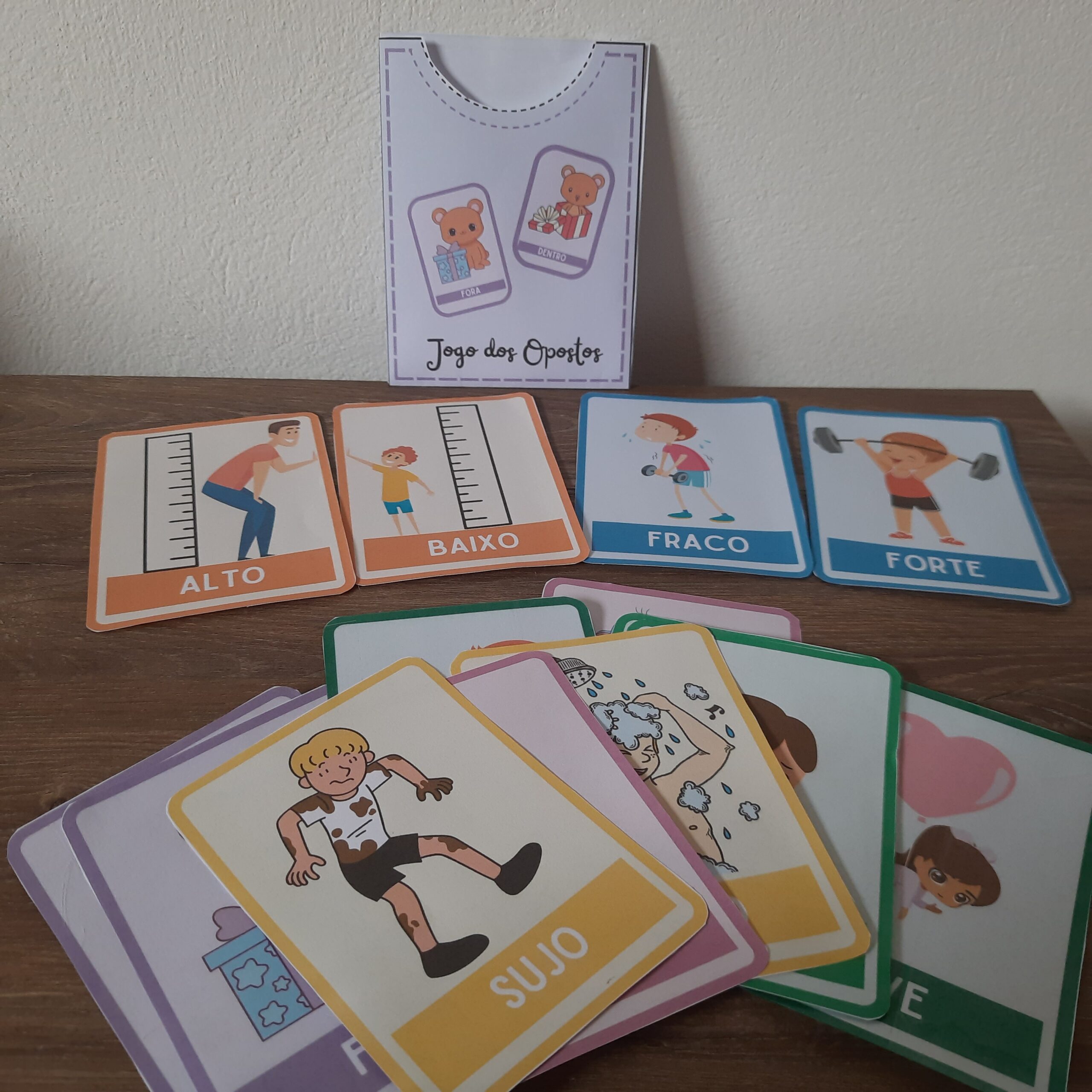 Jogo dos Opostos: cartões de antônimos para Educação Infantil — amostra 5: Trabalhe antônimos de forma lúdica na Educação…