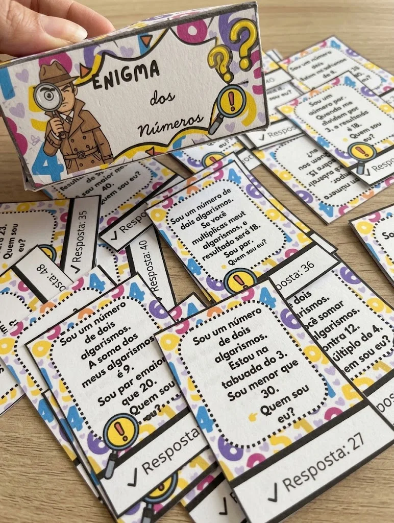 JOGO ENIGMA DOS NÚMEROS: Desafios e charadas matemáticas 4º E 5º ANOS DO ENS. FUNDAMENTAL — amostra 3: E se, em vez de…