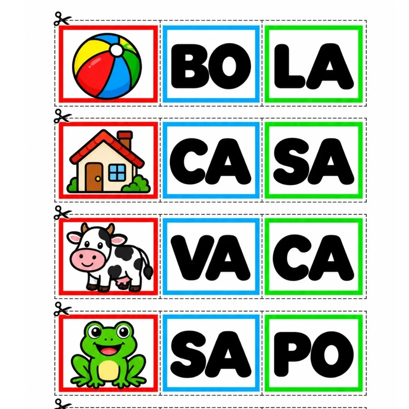 Jogo Formando Palavras com Sílabas – Alfabetização 1º Ano — amostra 3: Jogo de formação de palavras com sílabas para… Jogo Formando Palavras com Sílabas – Alfabetização 1º Ano — amostra 3: Jogo de formação de palavras com sílabas para…