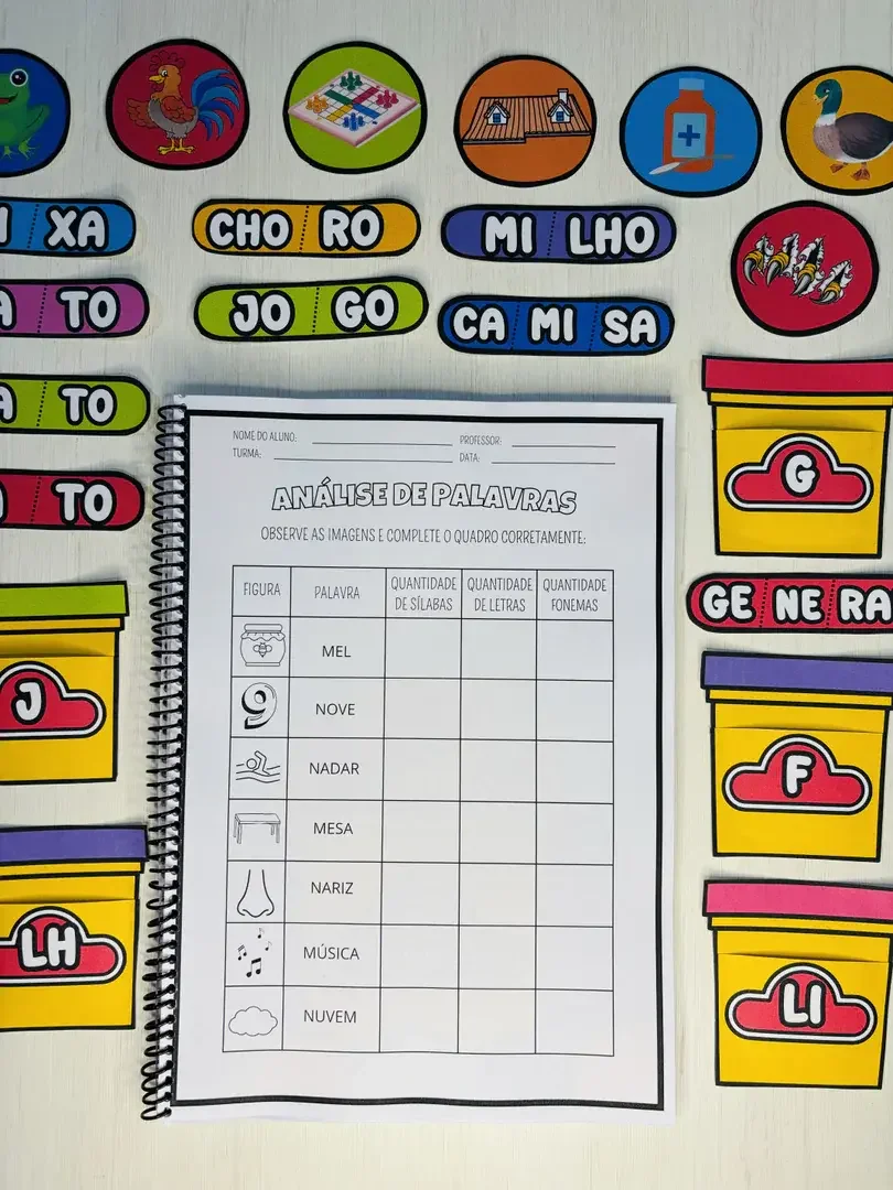 Jogo I Ortografando + Caderno de atividades de Ortografia e Fonemas — amostra 2: O que compõe este Kit de Sucesso: