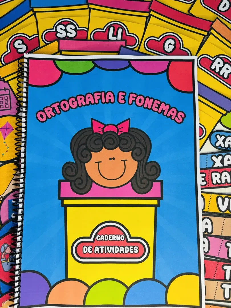 Jogo I Ortografando + Caderno de atividades de Ortografia e Fonemas — amostra 3: 1. Caderno de Atividades: Ortografia e…