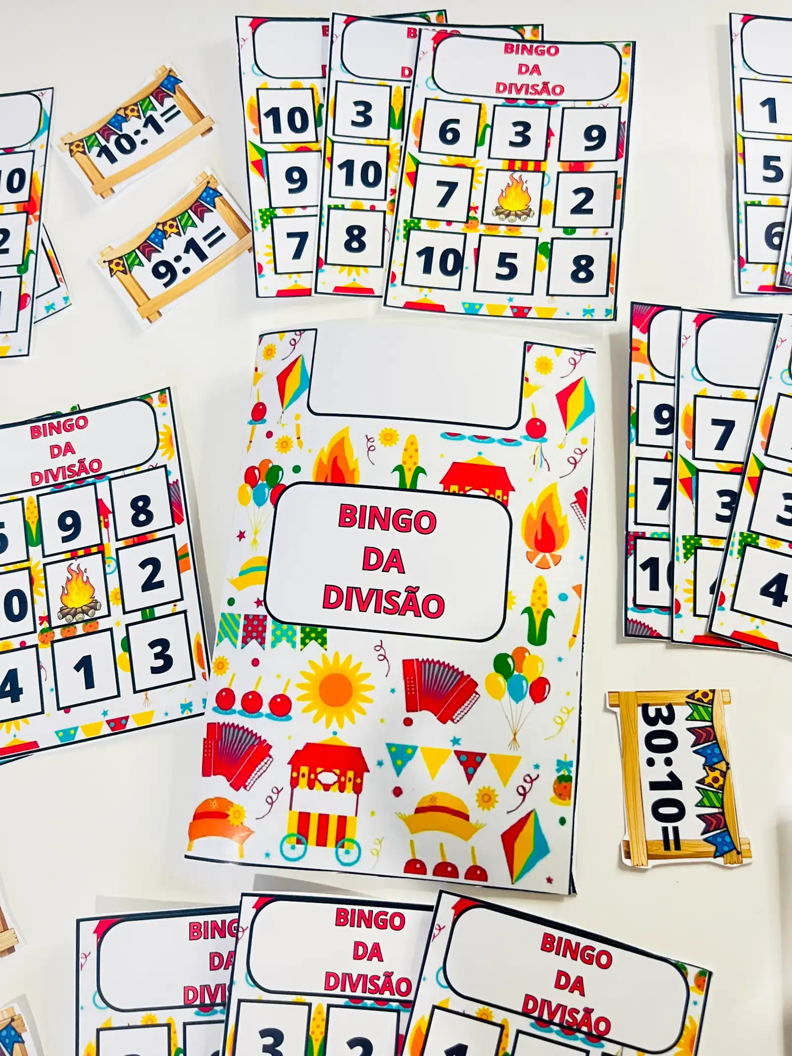Jogo Matemático Bingo da Divisão Ensino Fundamental — amostra 1: Chega de monotonia nas aulas de divisão