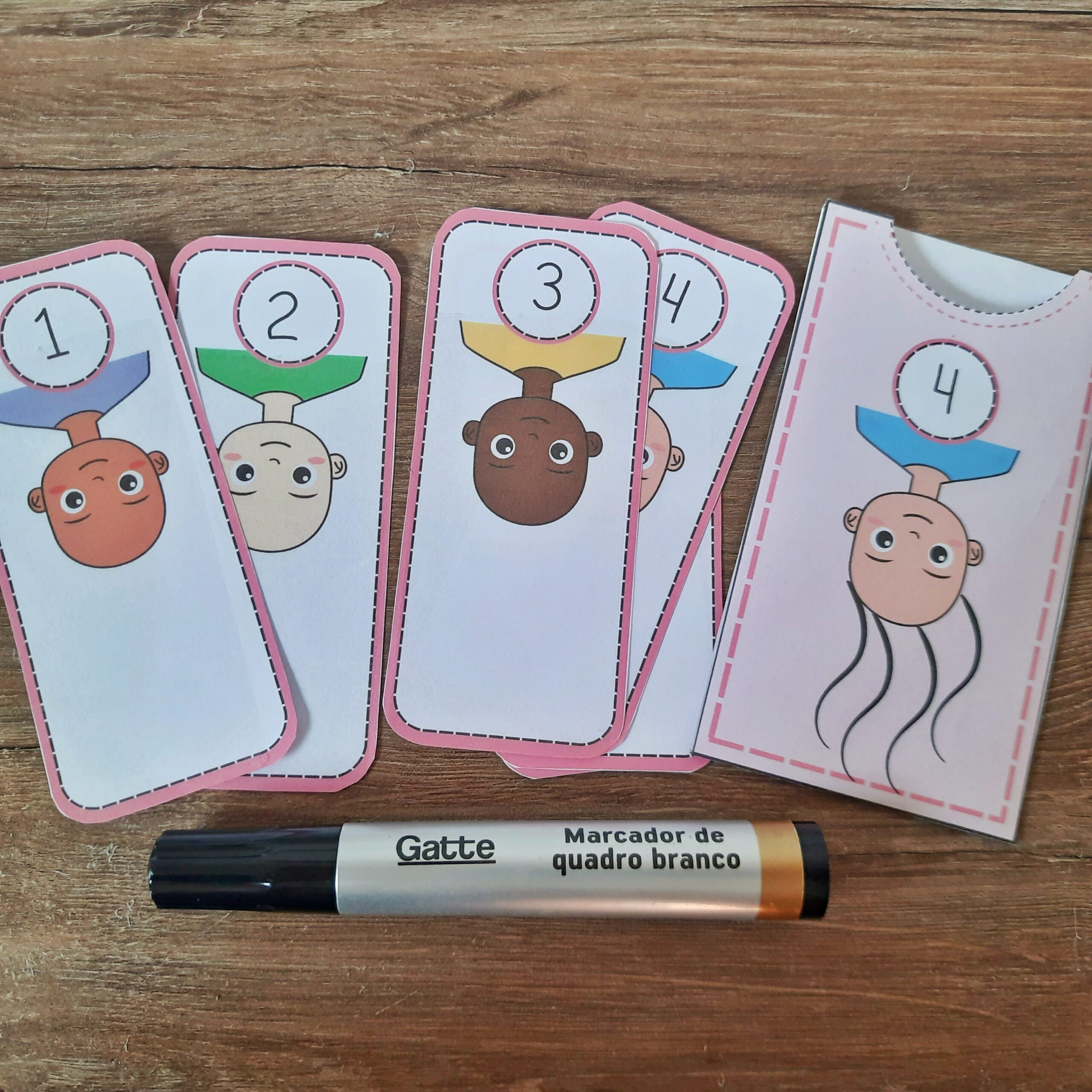 Jogo Matemático Infantil Cabelinho Maluco: Números de 1 a 20 — Matemática para Educação Infantil: Explore números e…