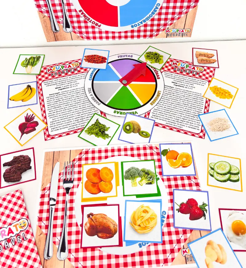 Jogo Meu Prato Saudável | Projeto alimentação Saudável PDF — amostra 1: As crianças aprendem sobre a importância de uma…