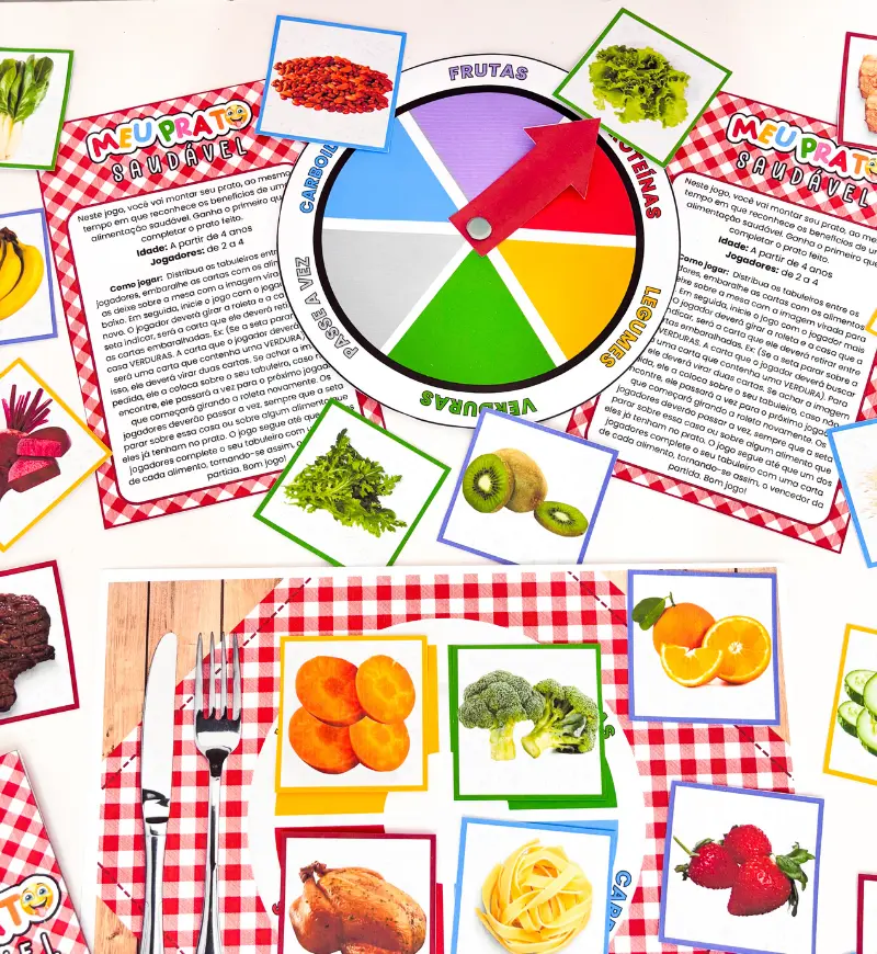 Jogo Meu Prato Saudável | Projeto alimentação Saudável PDF — amostra 6: As crianças aprendem sobre a importância de uma…