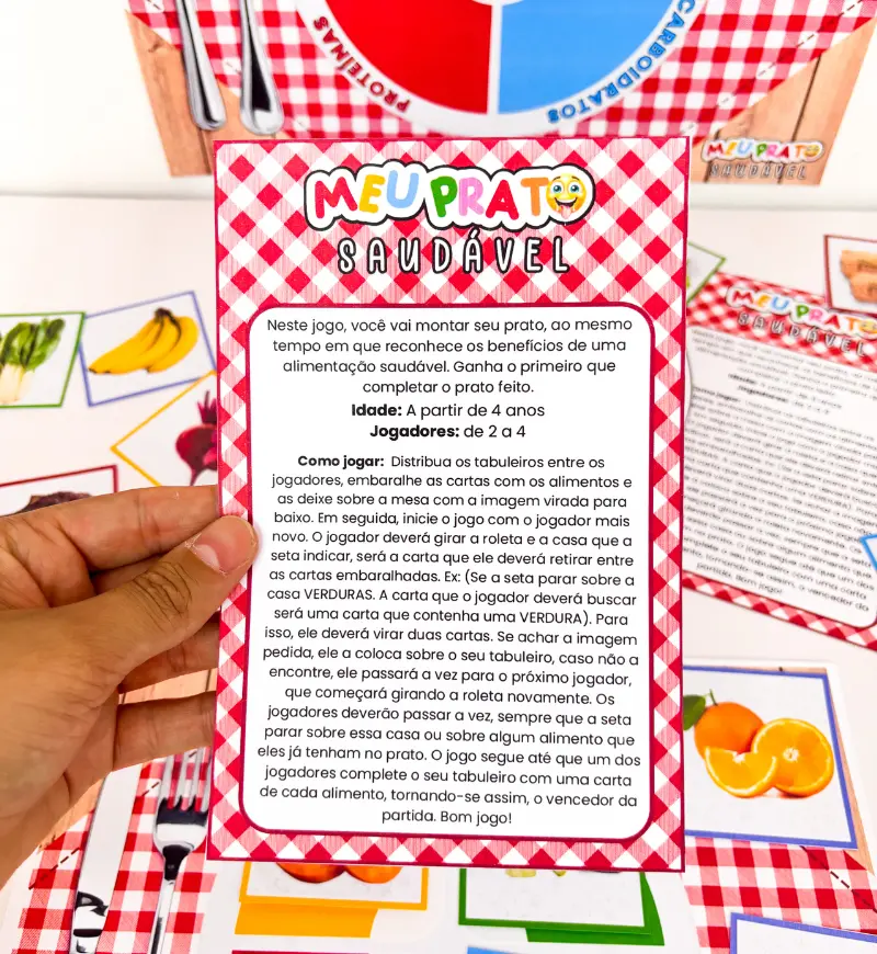 Jogo Meu Prato Saudável | Projeto alimentação Saudável PDF — amostra 7: As crianças aprendem sobre a importância de uma…