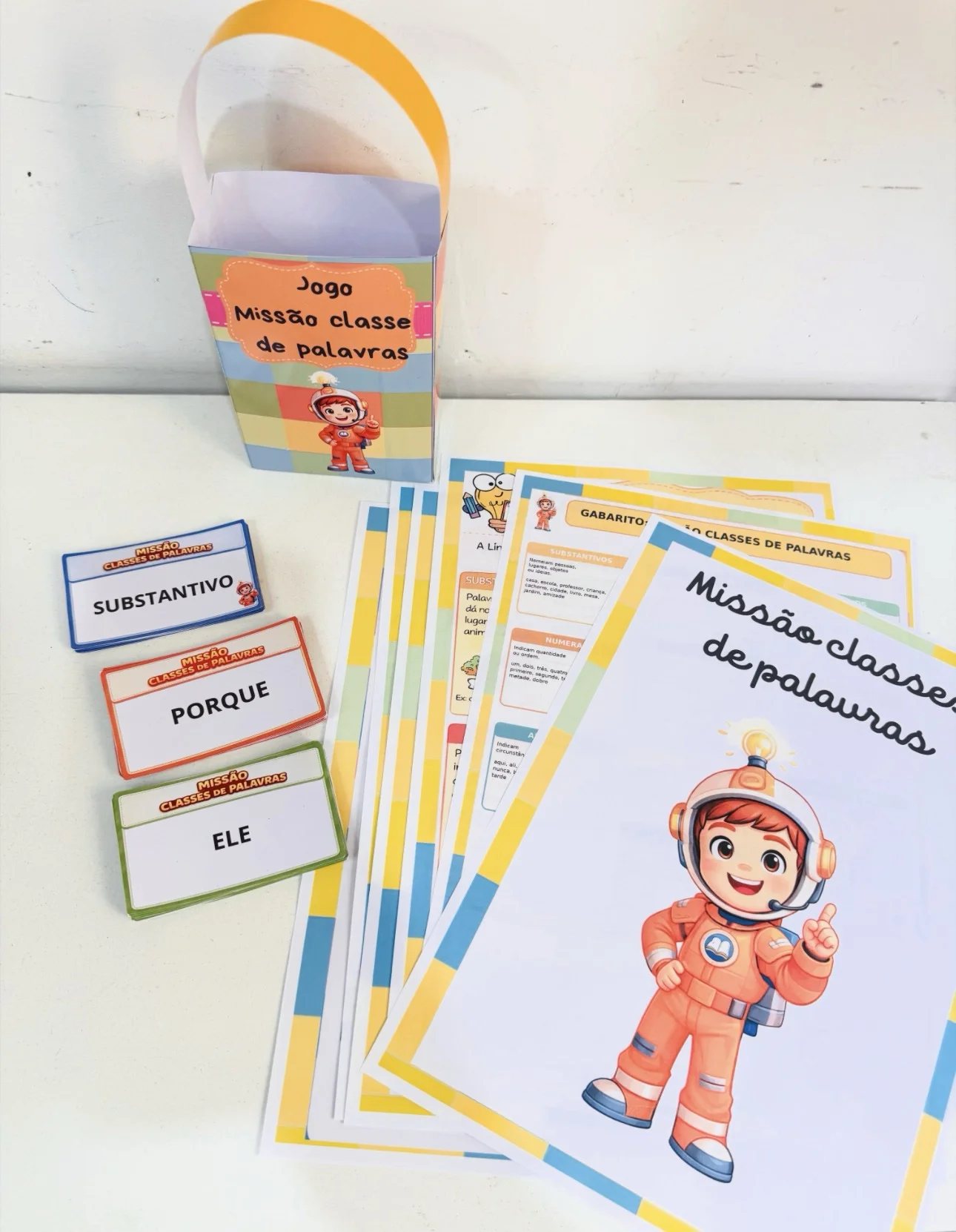Jogo Missão Classes de Palavras — amostra 1: 📚✨ Jogo Missão Classe de palavras Professor(a), quer ensinar classes…