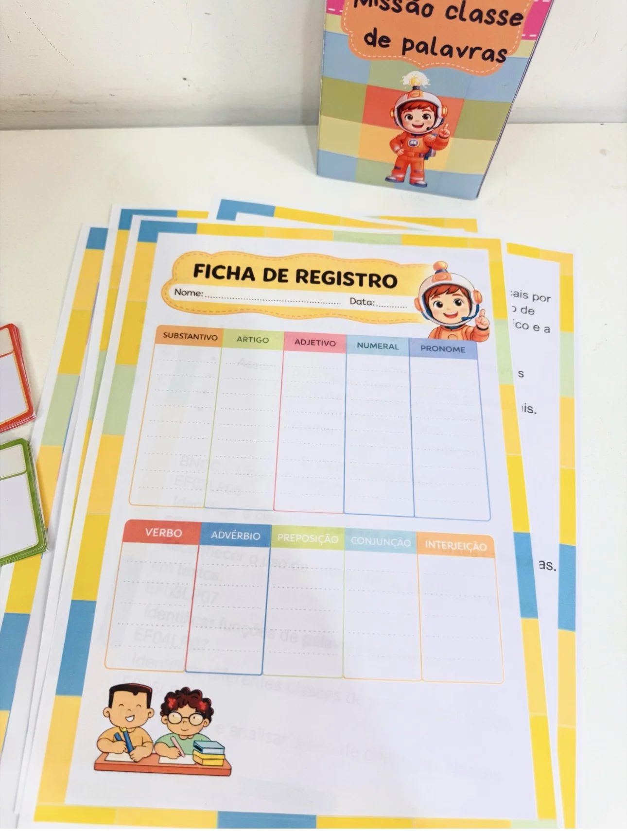 Jogo Missão Classes de Palavras — amostra 3: 📚✨ Jogo Missão Classe de palavras Professor(a), quer ensinar classes…