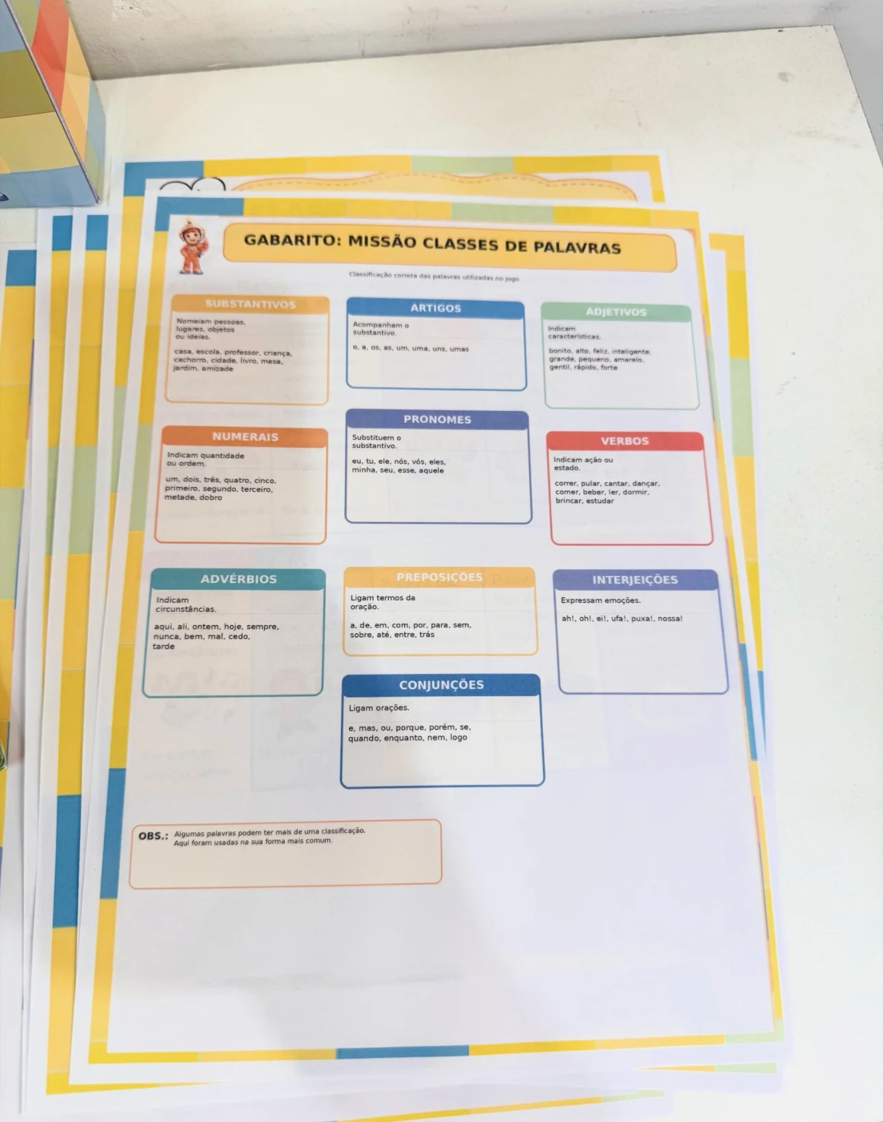 Jogo Missão Classes de Palavras — amostra 4: 📚✨ Jogo Missão Classe de palavras Professor(a), quer ensinar classes…