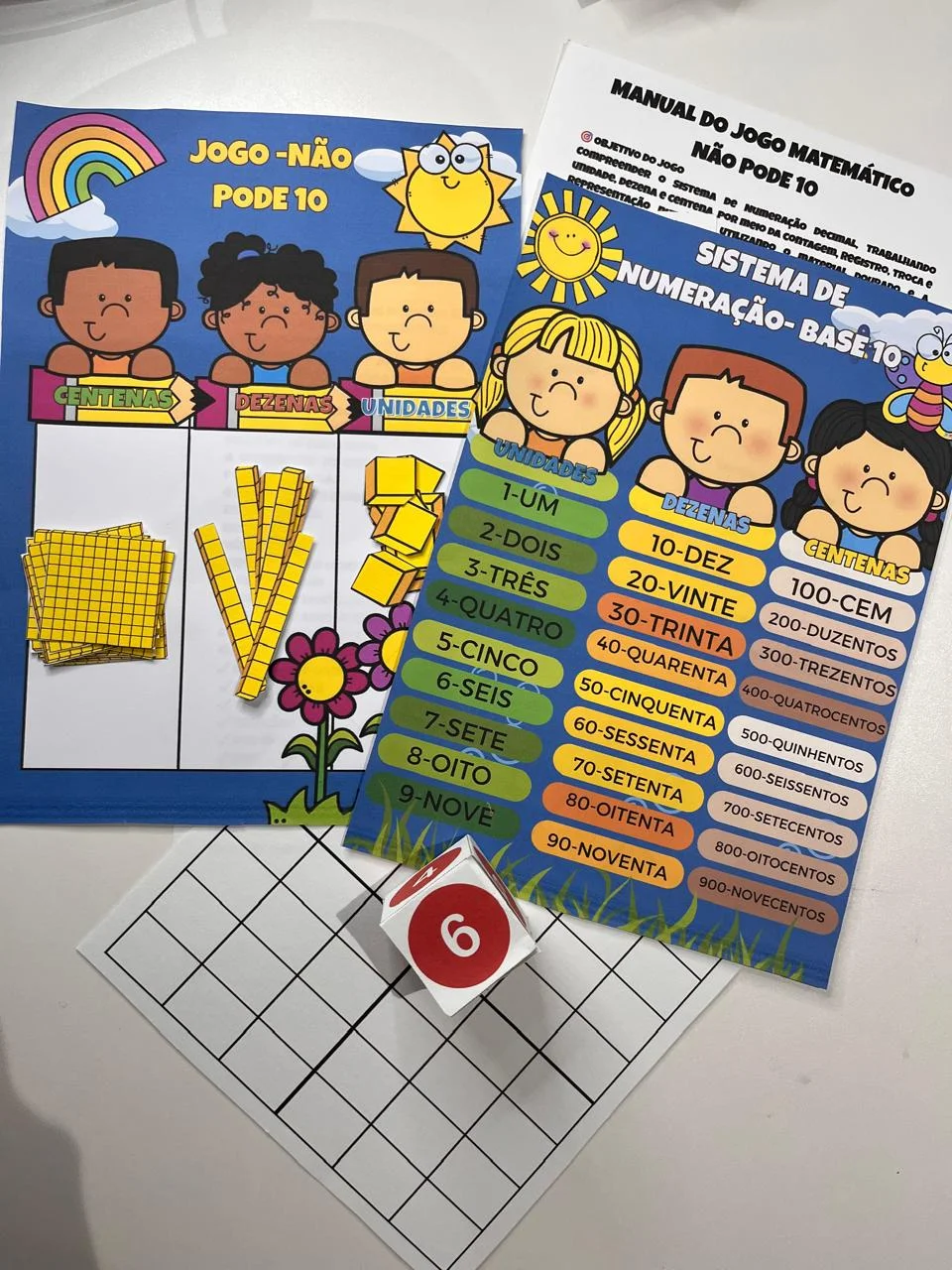 JOGO NÃO PODE 10 – APRENDA UNIDADES E DEZENAS BRINCANDO! ALFABETIZAÇÃO — Alfabetização para 1º ano: Com o Jogo Não Pode 10…