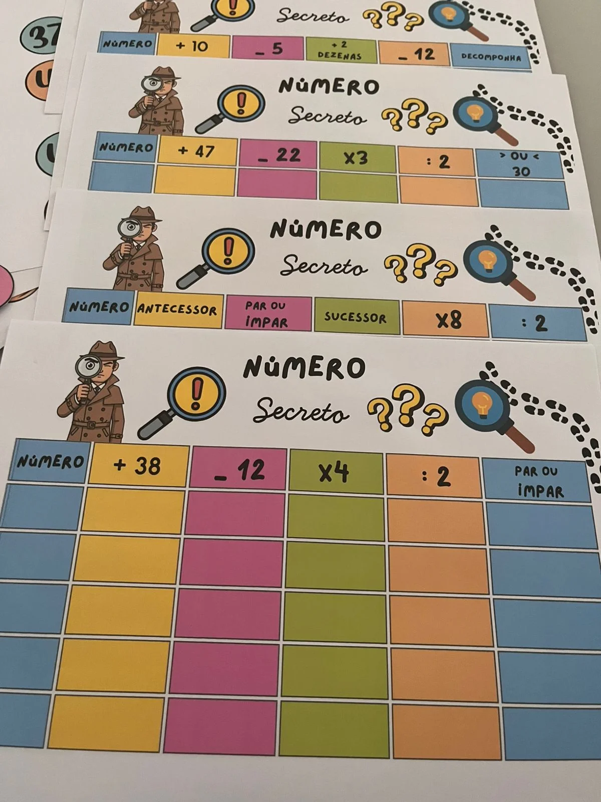 JOGO NÚMERO SECRETO? MATEMATICA ALFABETIZAÇÃO INICIAL — amostra 4: Um jogo pedagógico em PDF, pronto para imprimir , onde…