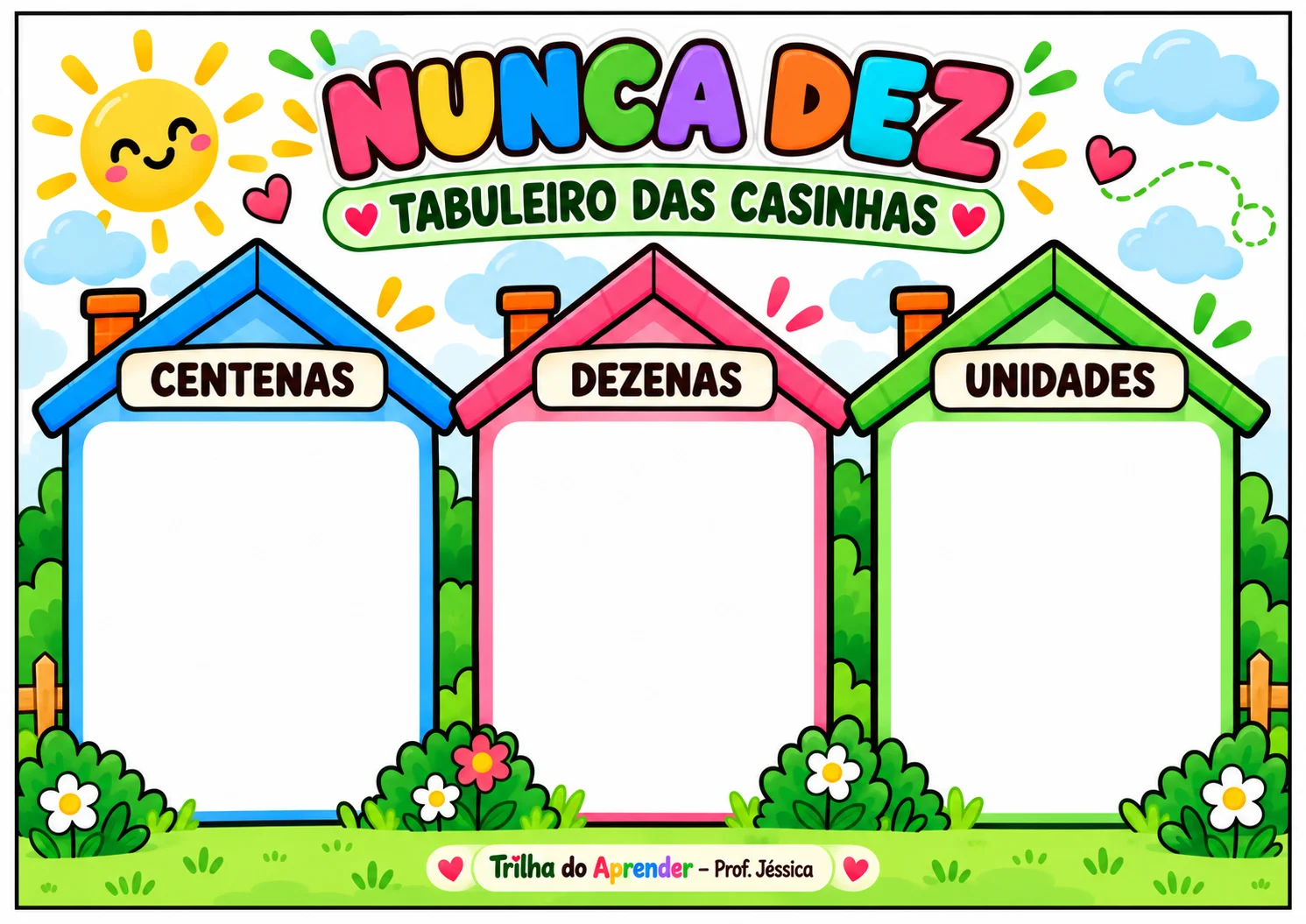 Jogo Nunca Dez – Unidades, Dezenas e Centenas | SND — amostra 6: Jogo Nunca Dez em PDF com tabuleiros, história ilustrada,…