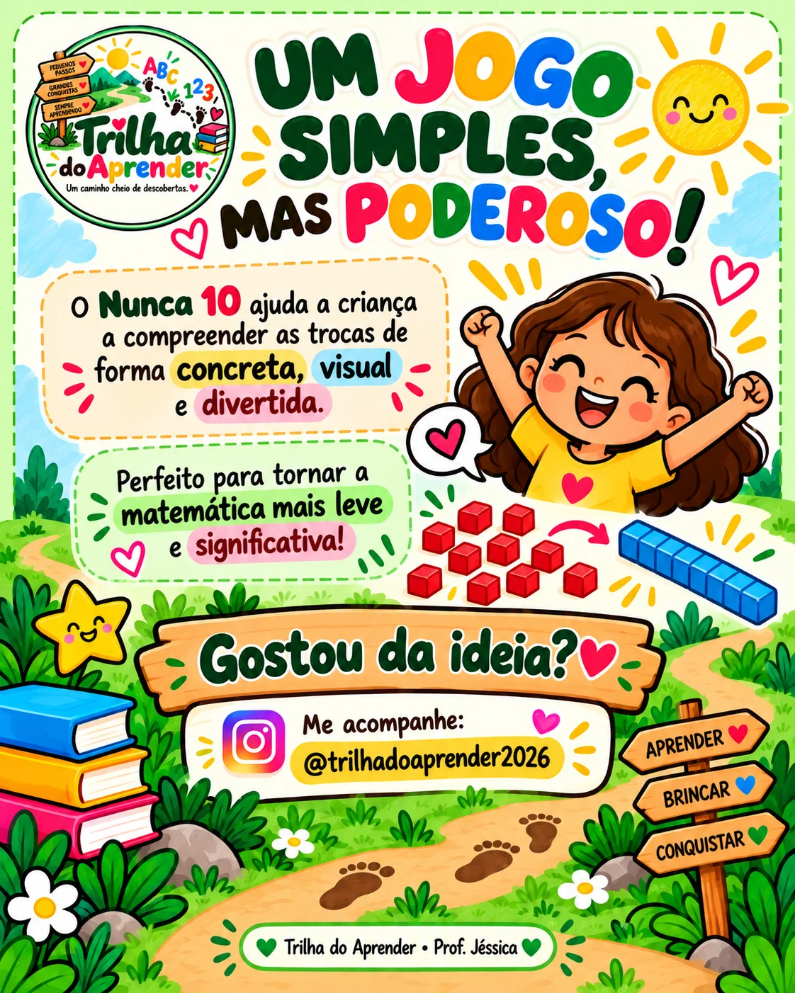 Jogo Nunca Dez – Unidades, Dezenas e Centenas | SND — amostra 7: Jogo Nunca Dez em PDF com tabuleiros, história ilustrada,…
