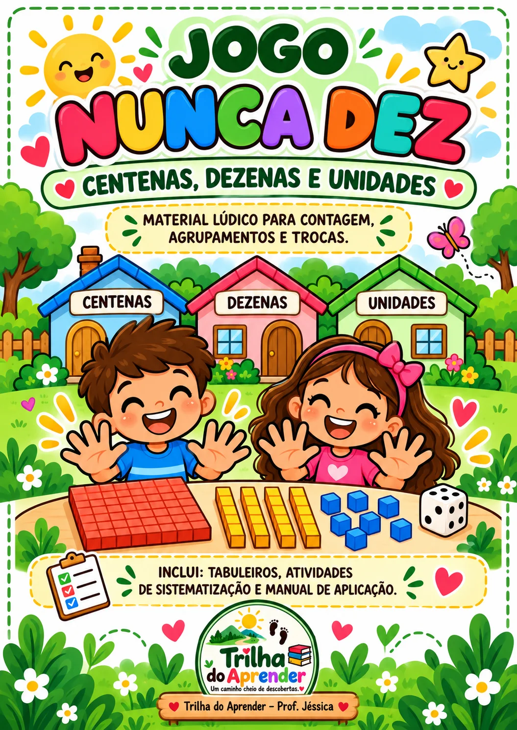 Jogo Nunca Dez – Unidades, Dezenas e Centenas | SND — capa do material