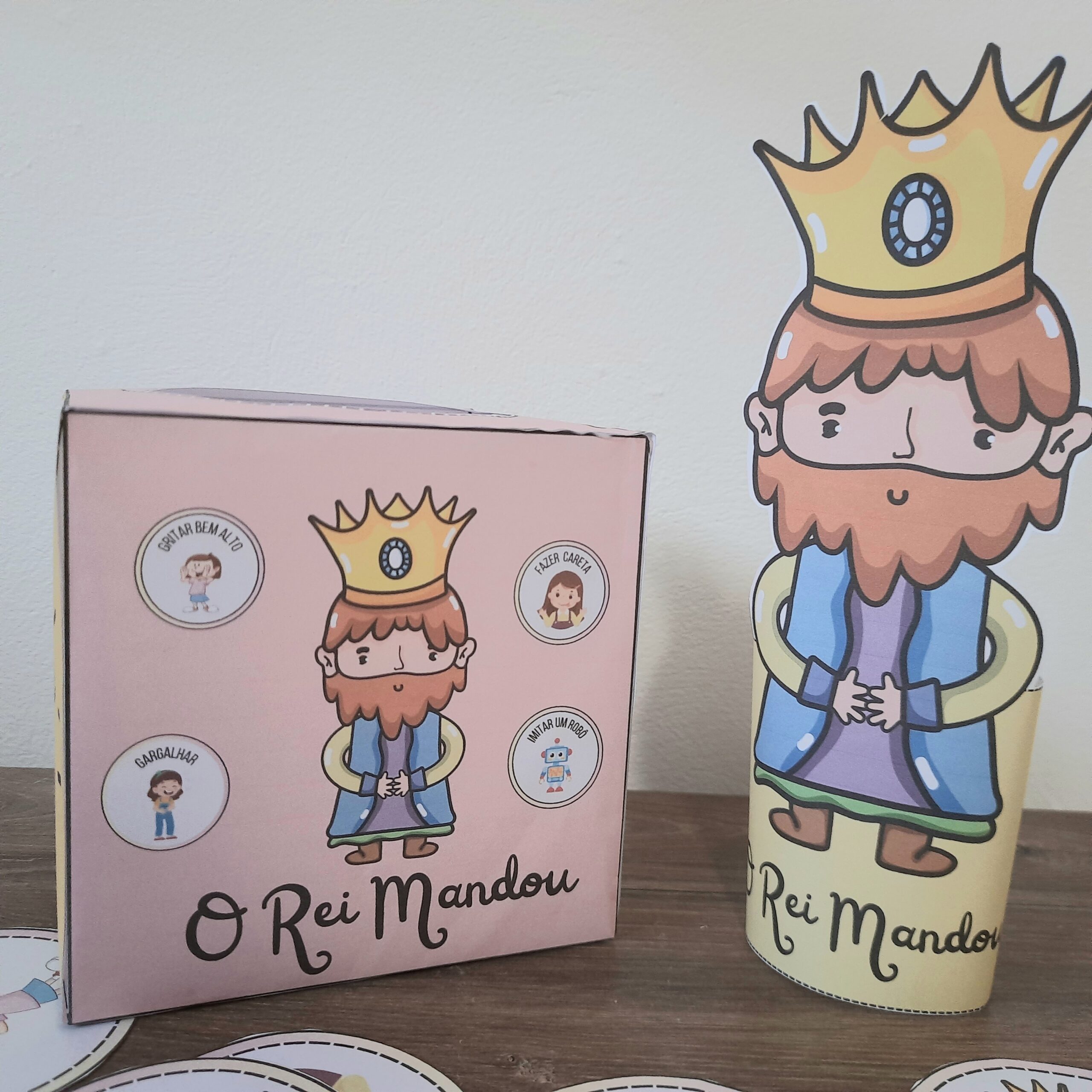 Jogo O Rei Mandou: material para imprimir na Educação Infantil — amostra 1: Jogo O Rei Mandou para a Educação Infantil