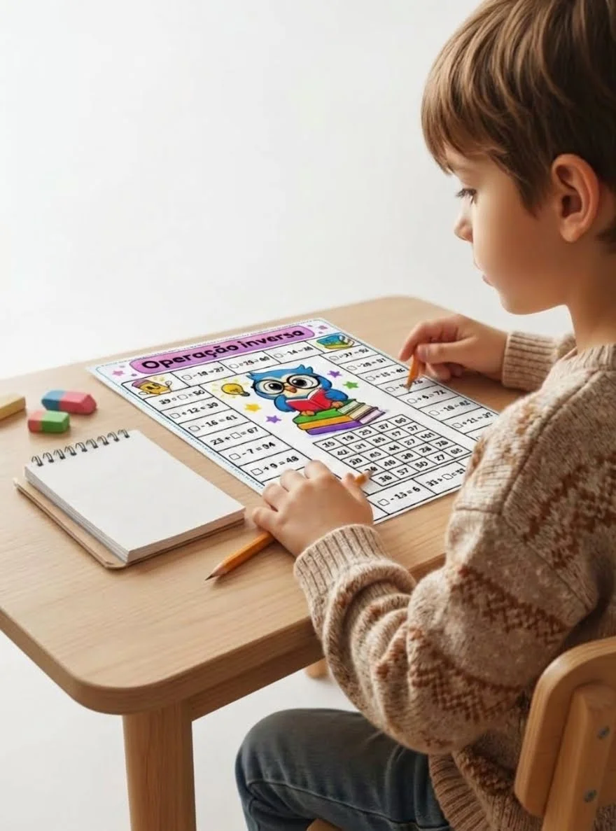 Jogo Operação Inversa - Atividade Prática de Matemática — amostra 3: Aprenda matemática brincando