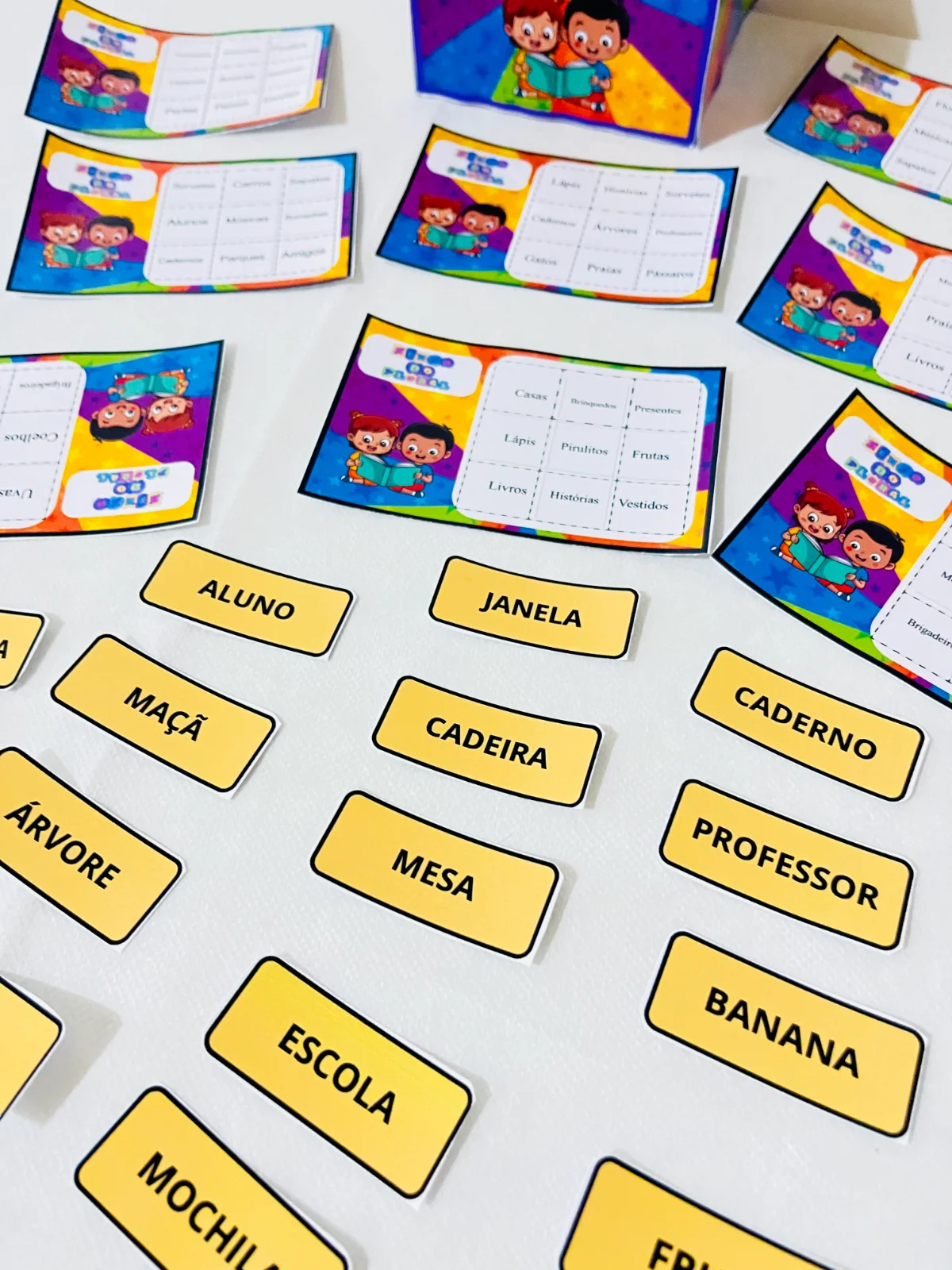 Jogo Pedagógico Bingo do Plural - Língua Portuguesa — amostra 3: recurso pedagógico lúdico que transforma a aprendizagem…