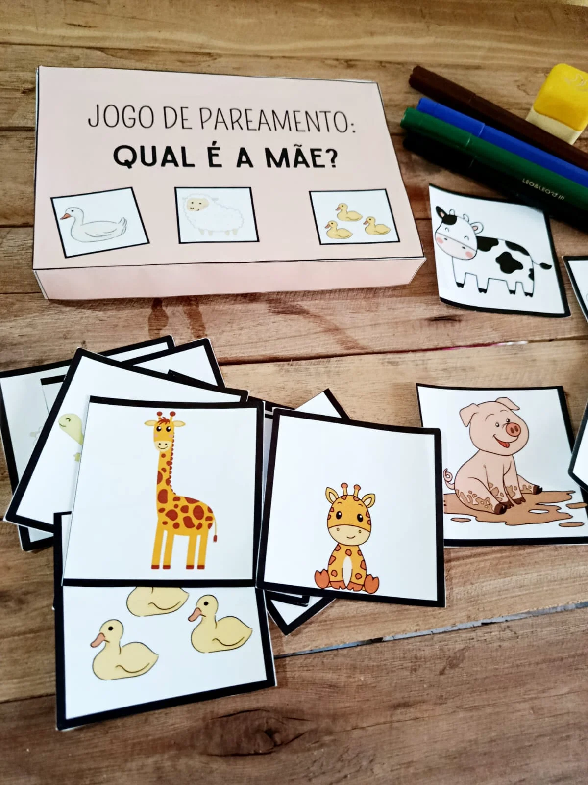 Jogo Pedagógico de Pareamento: Dia das Mães — capa do material