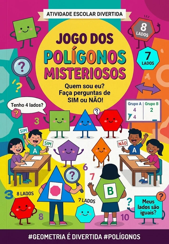 Jogo Pedagógico dos Polígonos Misteriosos — capa do material