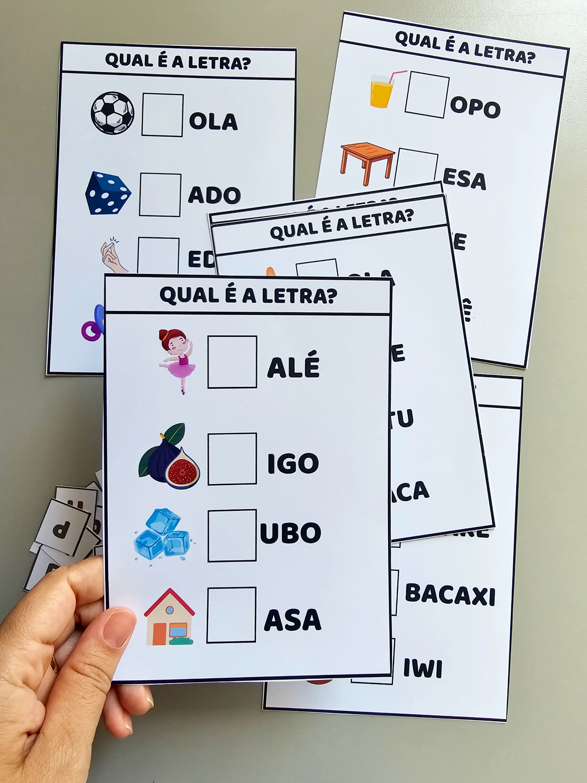 🔤 JOGO QUAL É A LETRA? - ALFABETIZAÇÃO INICIAL — amostra 3: Com o Jogo Qual é a Letra