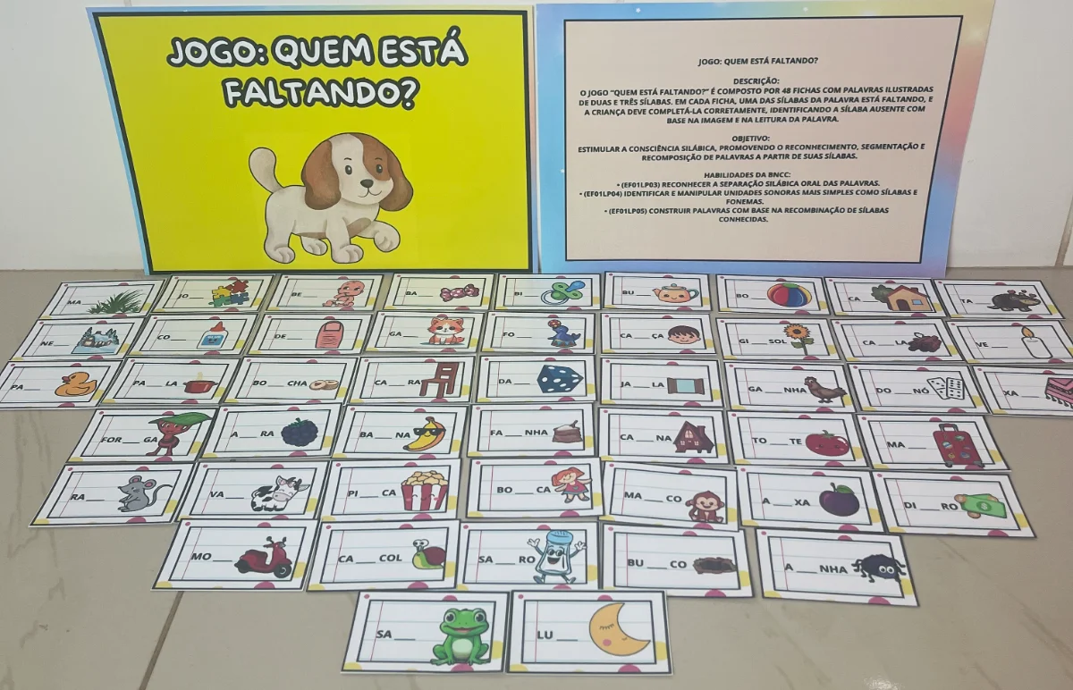 Jogo Quem Está Faltando? – Sílabas e Ilustrações | 1º e 2º Ano — amostra 2: Jogo Quem Está Faltando Jogo Quem Está Faltando? – Sílabas e Ilustrações | 1º e 2º Ano — amostra 2: Jogo Quem Está Faltando