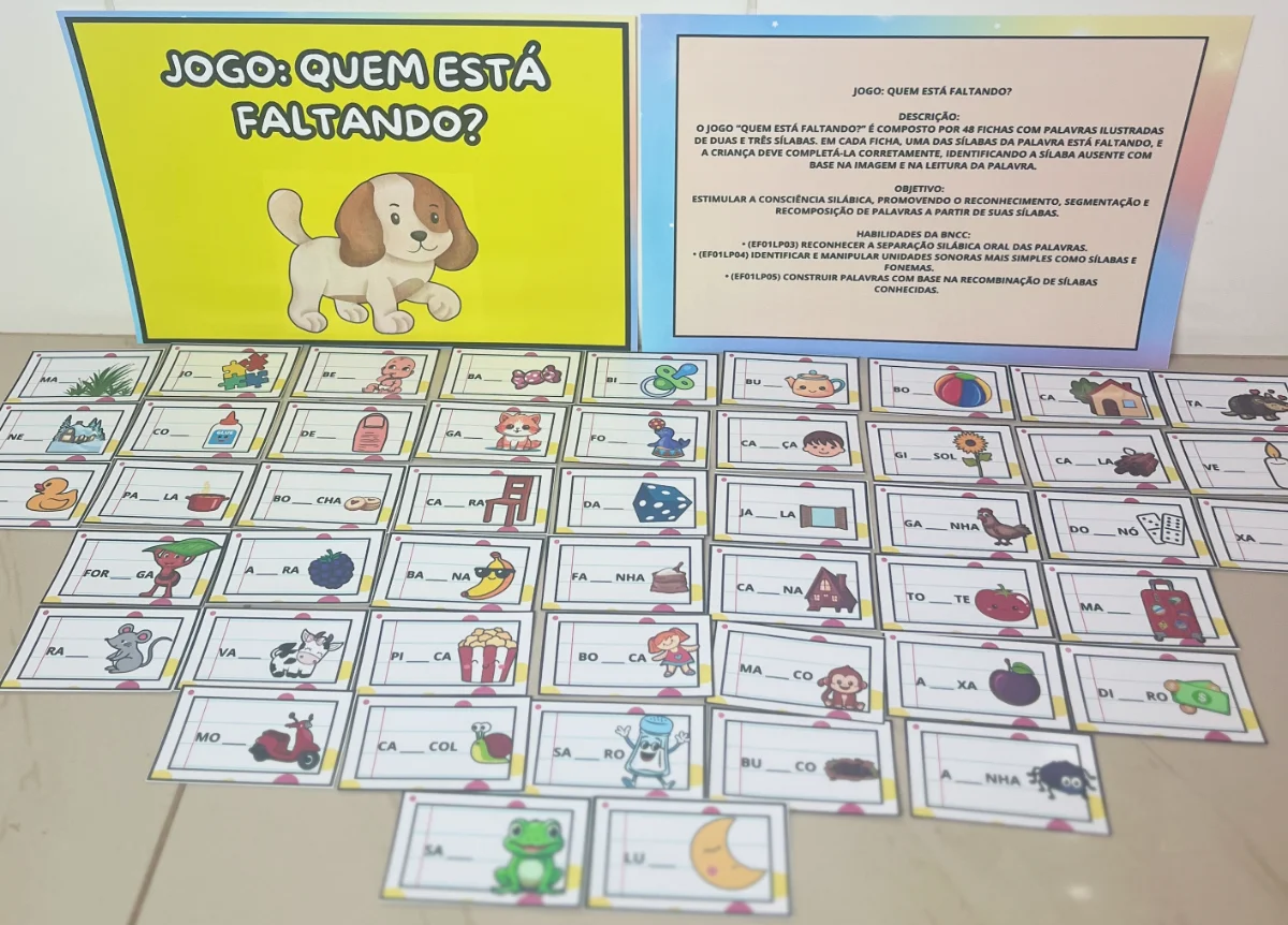 Jogo Quem Está Faltando? – Sílabas e Ilustrações | 1º e 2º Ano — Português para Educação Infantil: Jogo Quem Está Faltando Jogo Quem Está Faltando? – Sílabas e Ilustrações | 1º e 2º Ano — Português para Educação Infantil: Jogo Quem Está Faltando