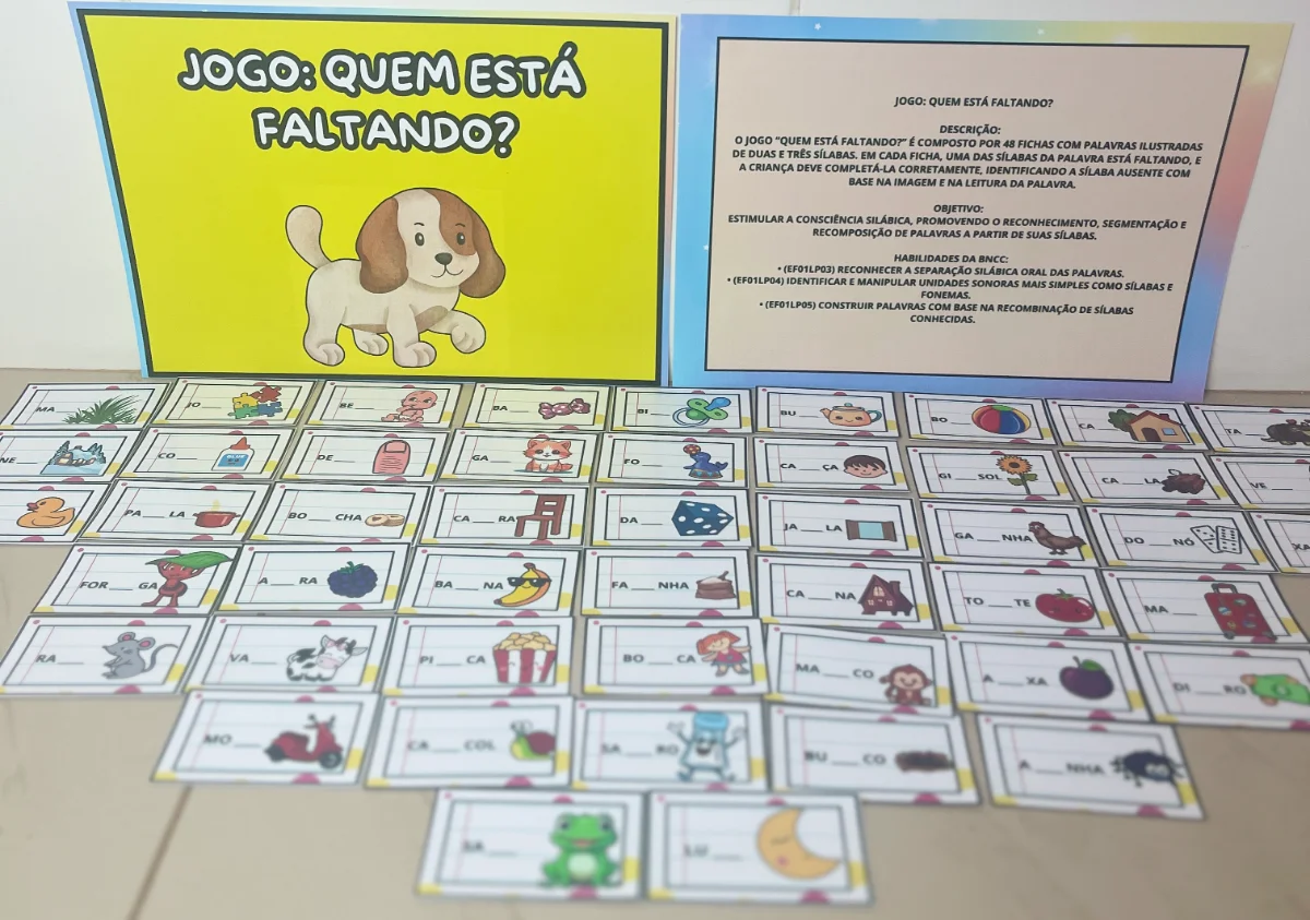 Jogo: Quem Está Faltando? 🧩📖 — amostra 1: 🧩 JOGO: QUEM ESTÁ FALTANDO? 📚✨