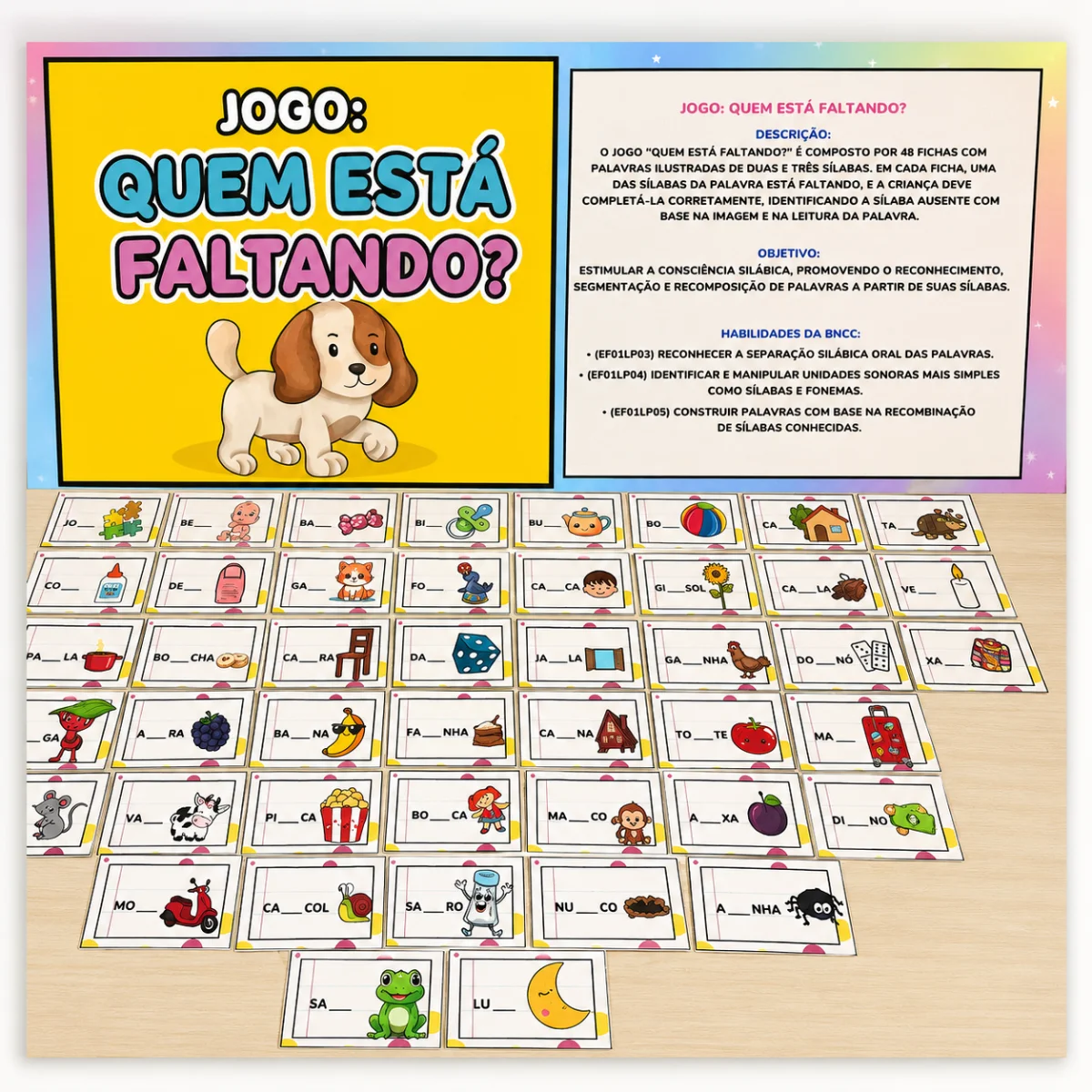 Jogo: Quem Está Faltando? 🧩📖 — capa do material