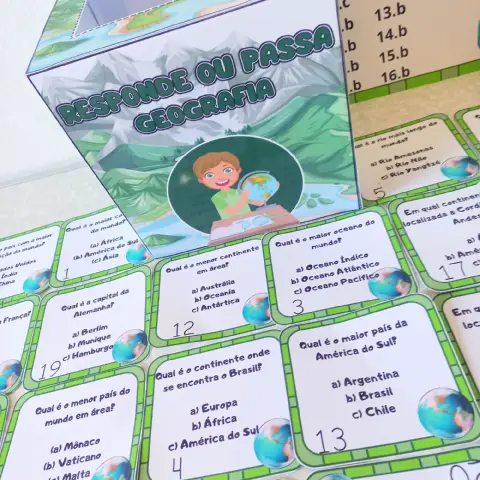 Jogo - Responde ou passa: Geografia ENSINO FUNDAMENTAL — capa do material