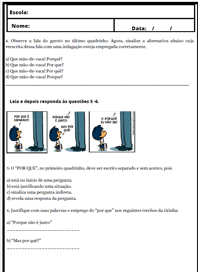 JOGO TRABALHANDO OS PORQUÊS - ALFABETIZAÇÃO — amostra 2: Uma atividade prática e divertida para ajudar os alunos a…